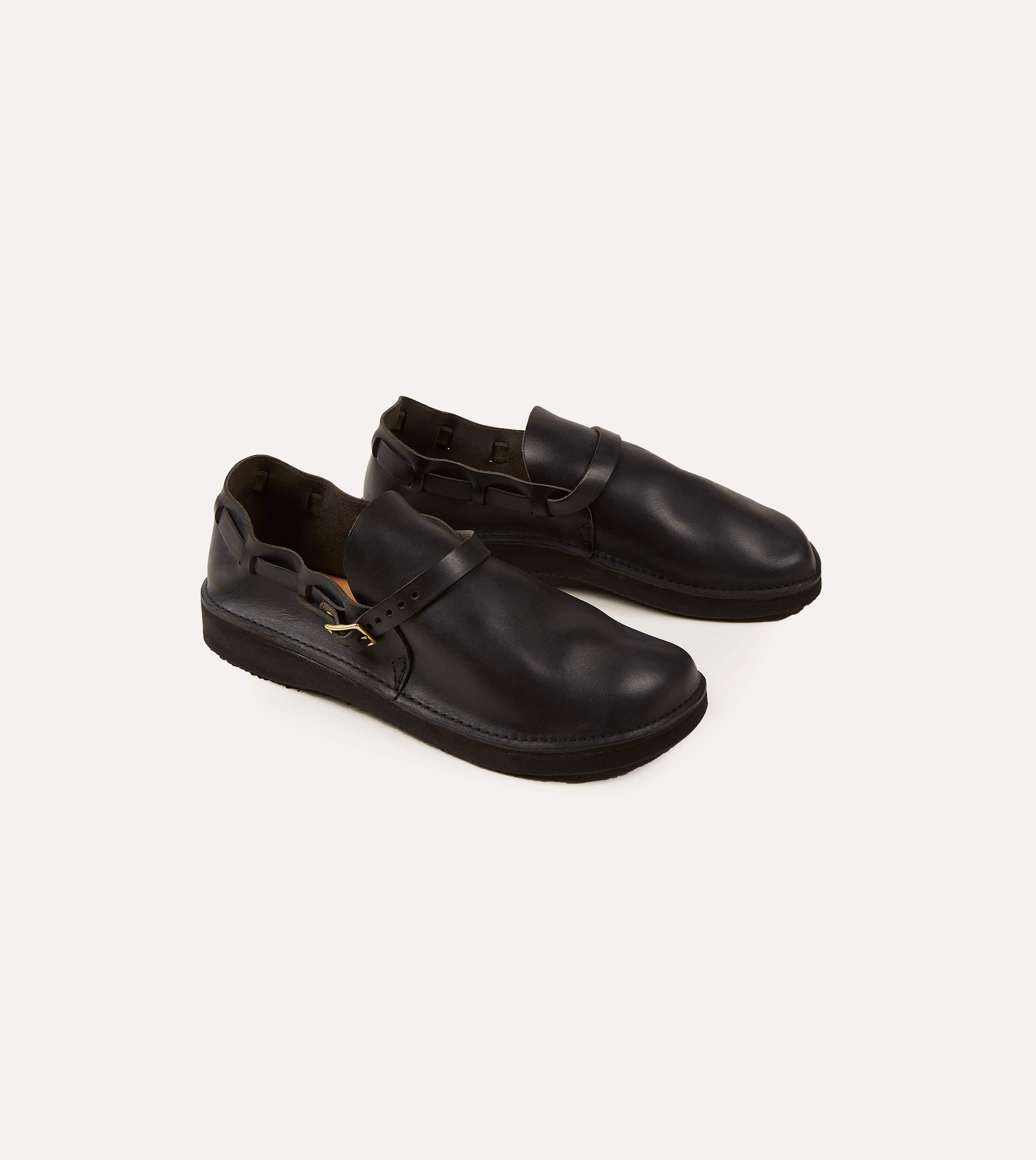 Aurora Shoe Co. Middle English Black Full Grain Leather Shoe