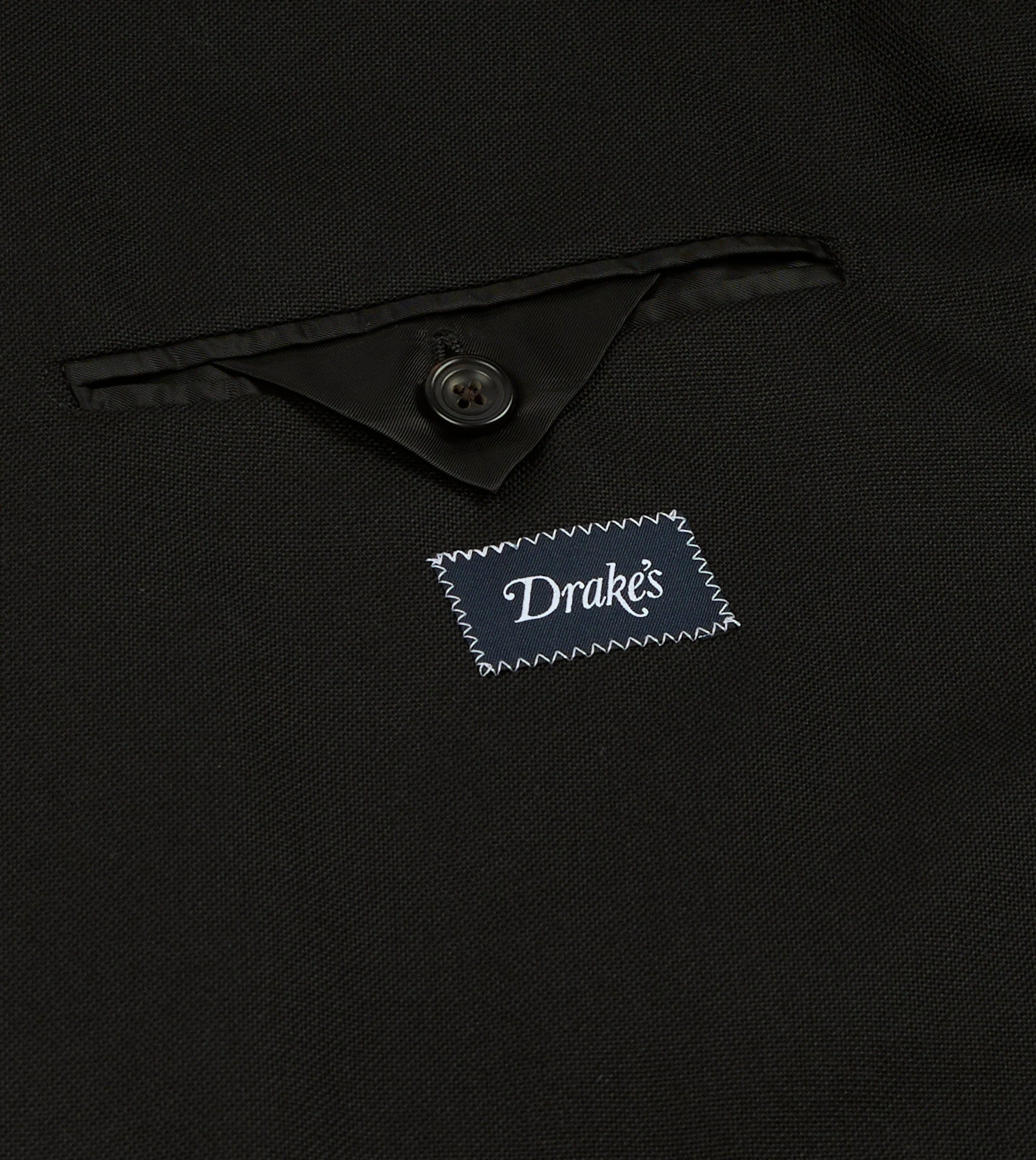 Black Fresco® Wool Double-Breasted Tailored Jacket - Image 7
