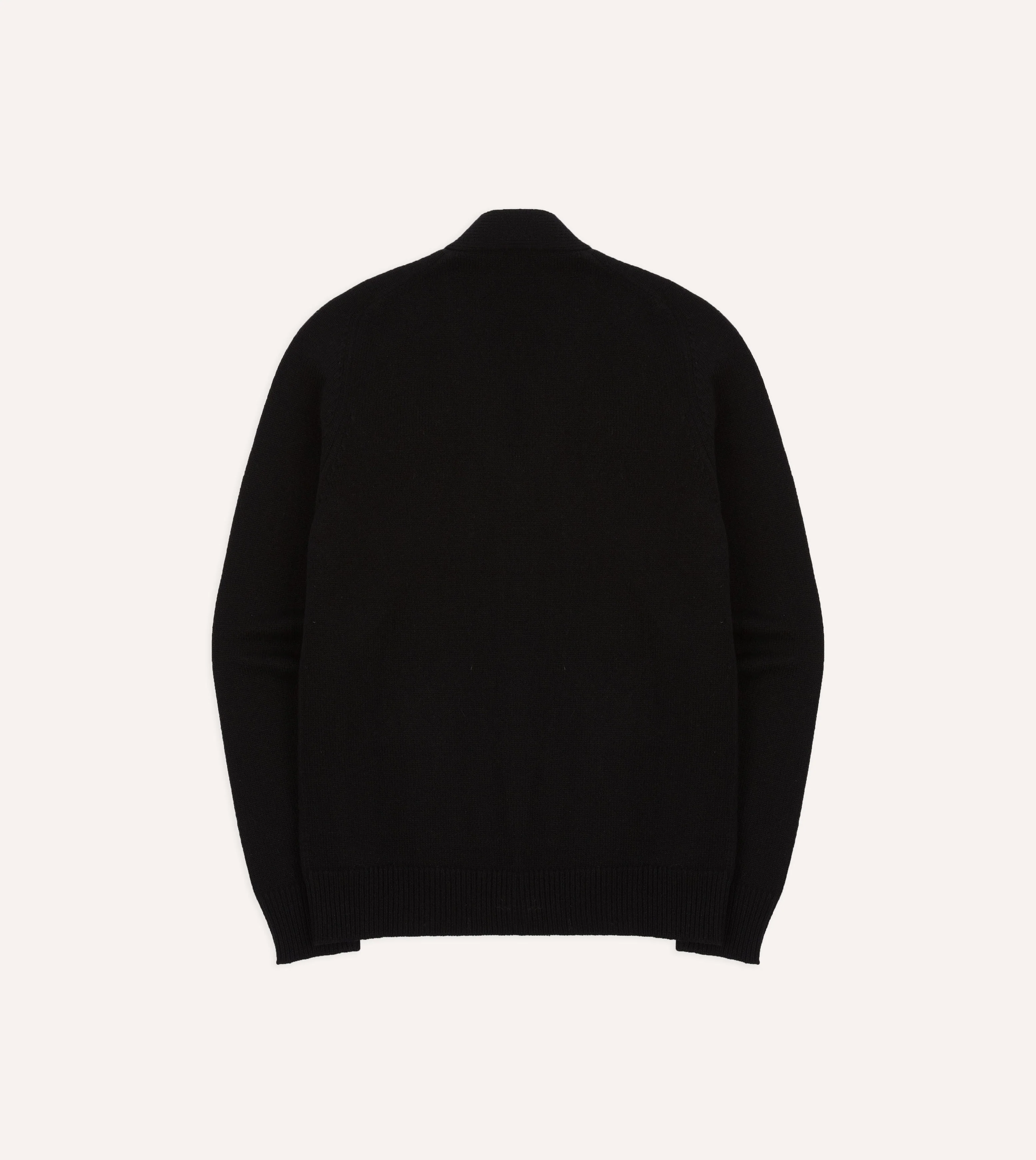 Black Lambswool 6 Button Cardigan - Image 7