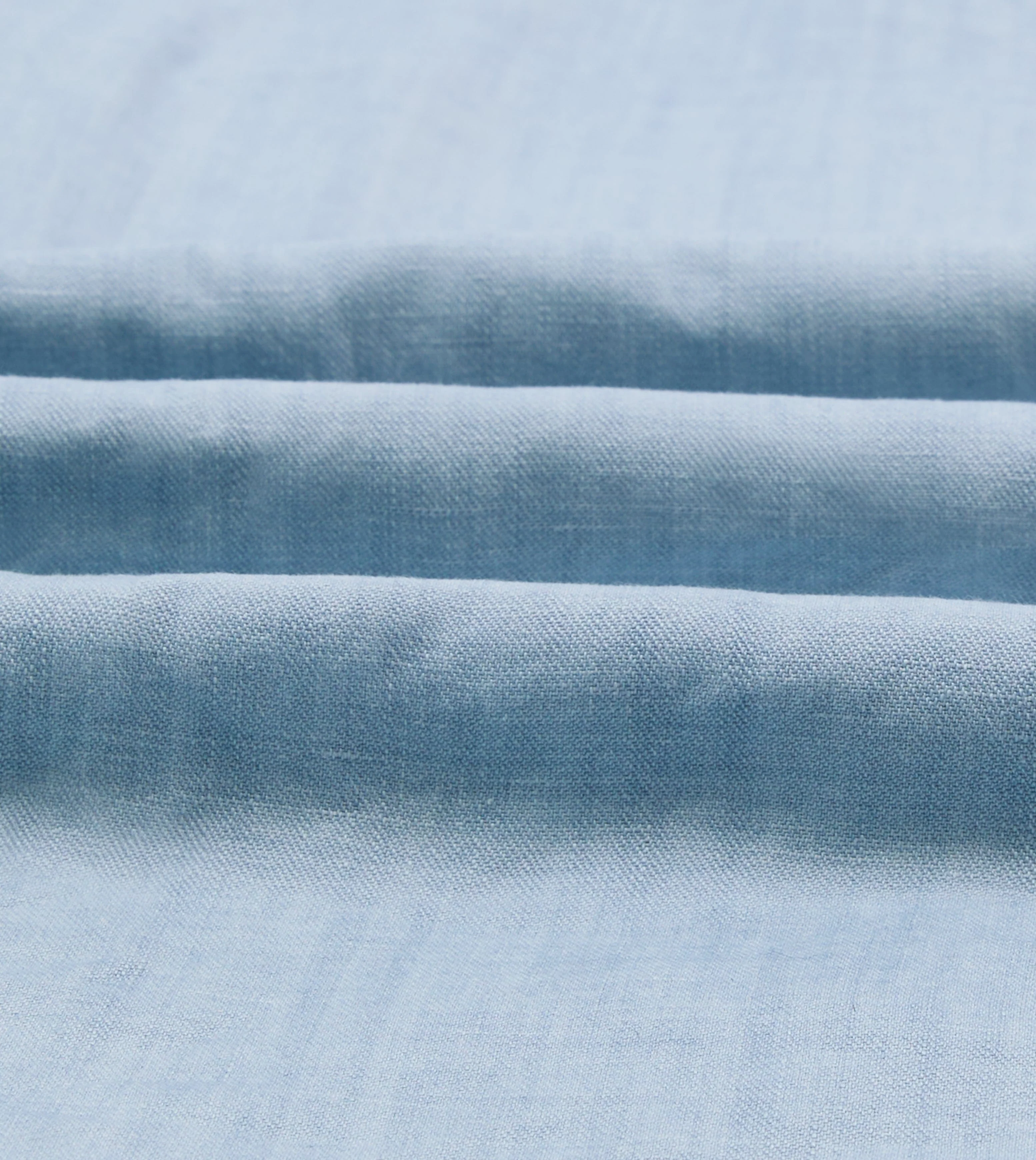Bleach Wash Cotton-Linen Long Point Collar Work Shirt - Image 2