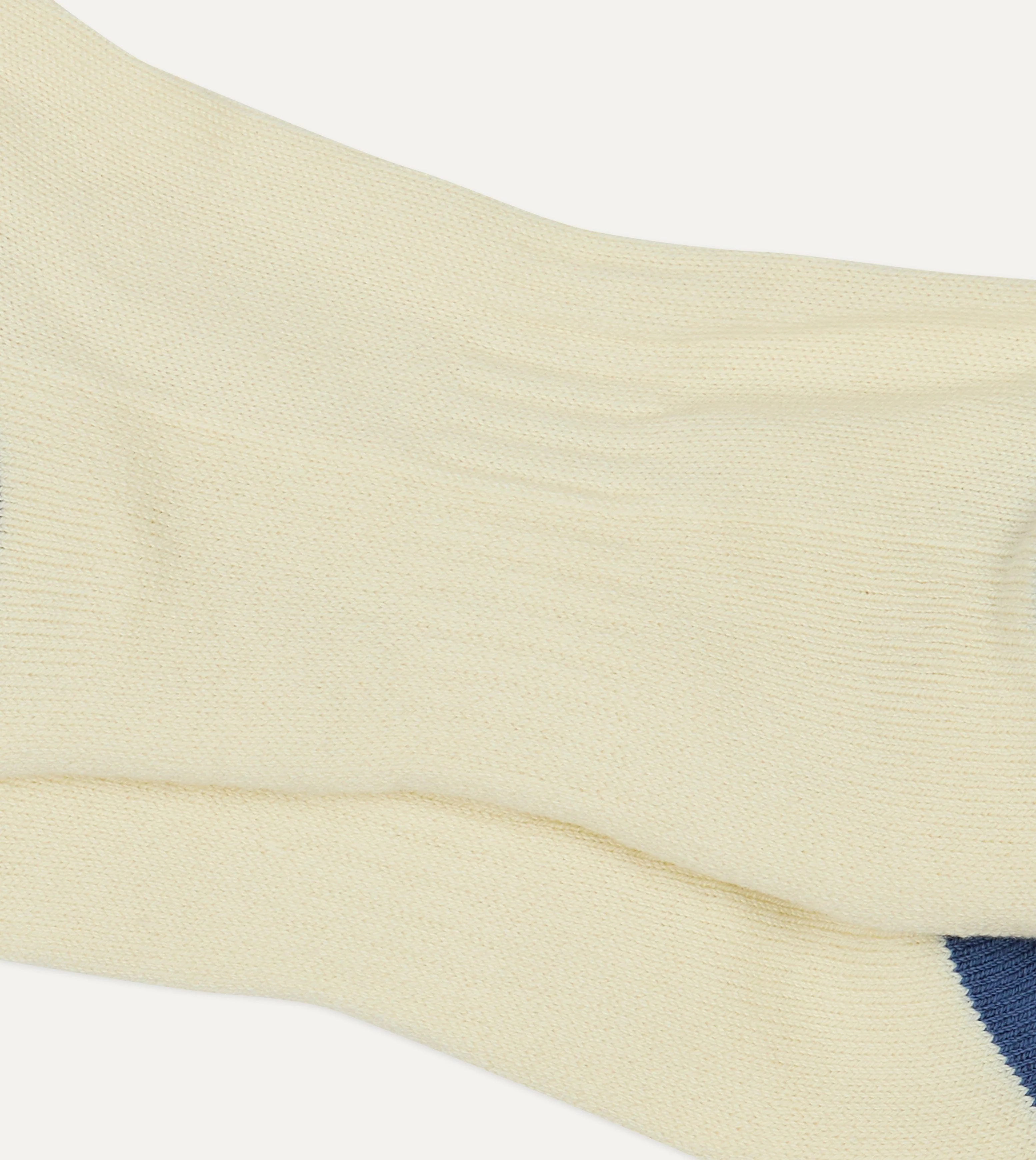 Blue, Red and Yellow Striped Sport Socks - Image 2