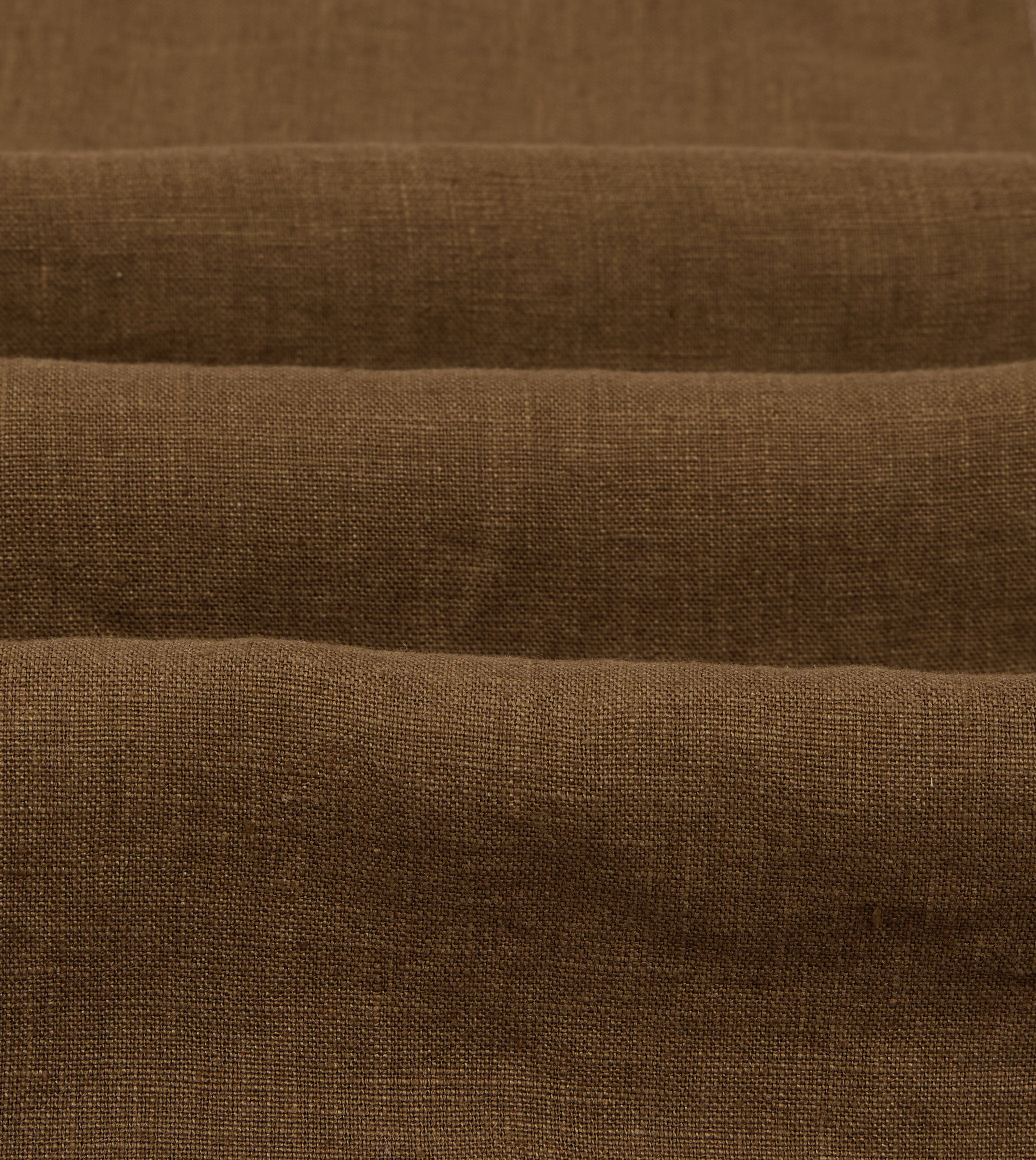 Brown Linen Two-Pocket Western Shirt - Image 4