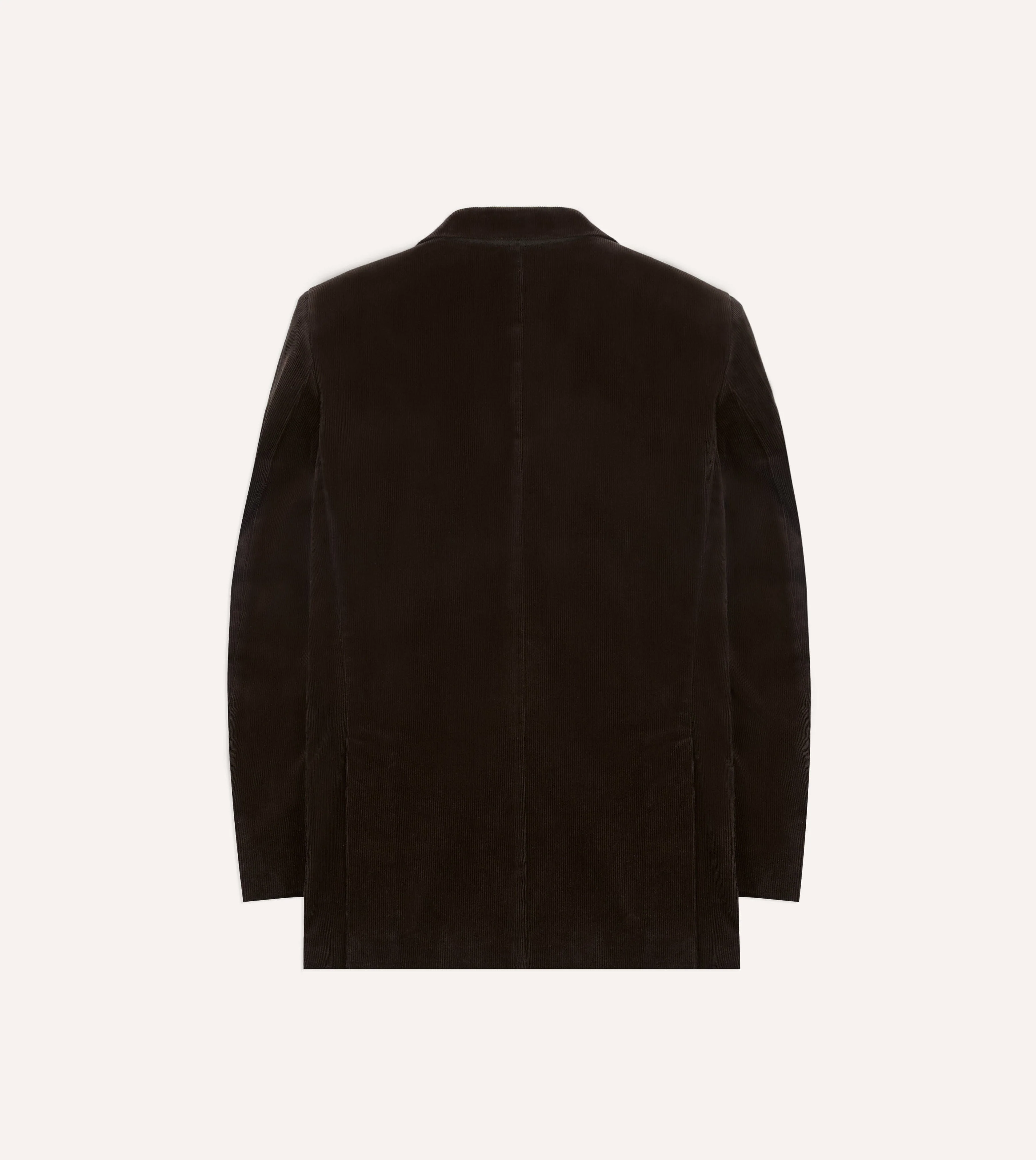 Brown Mid-Wale Cotton Corduroy Tailored Jacket - Image 8