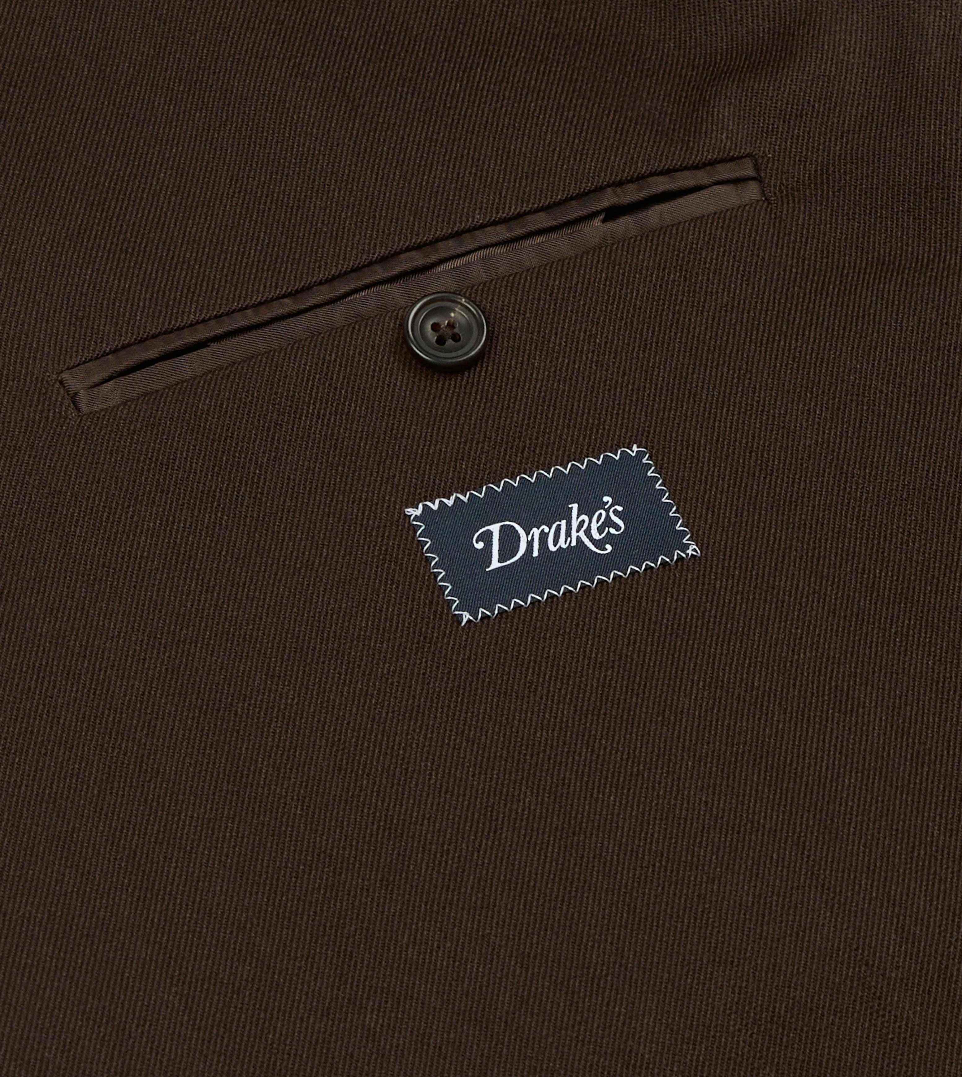 Brown Wool-Cotton Tailored Jacket - Image 7