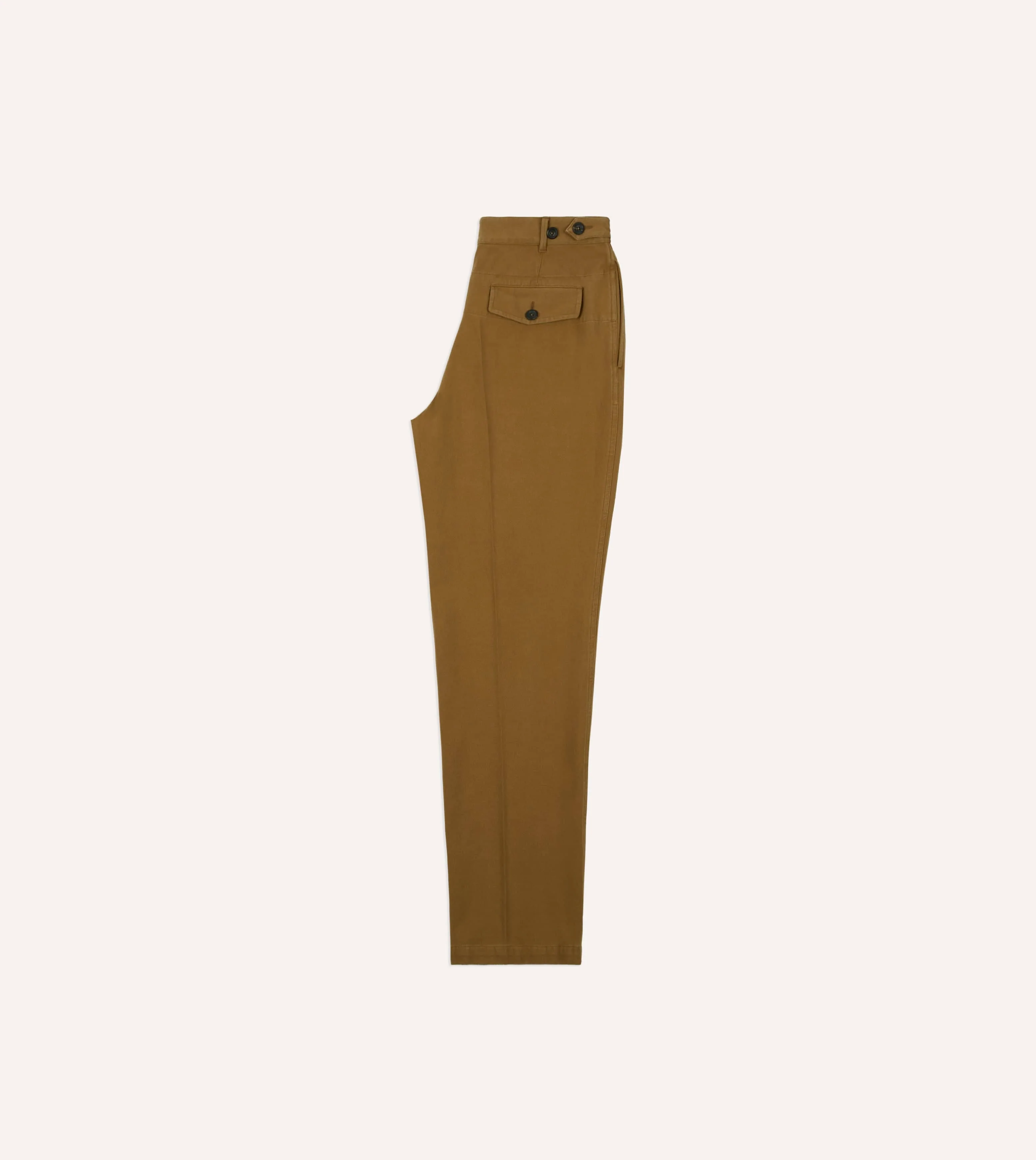 Camel Cotton Twill Field Games Trouser - Image 6