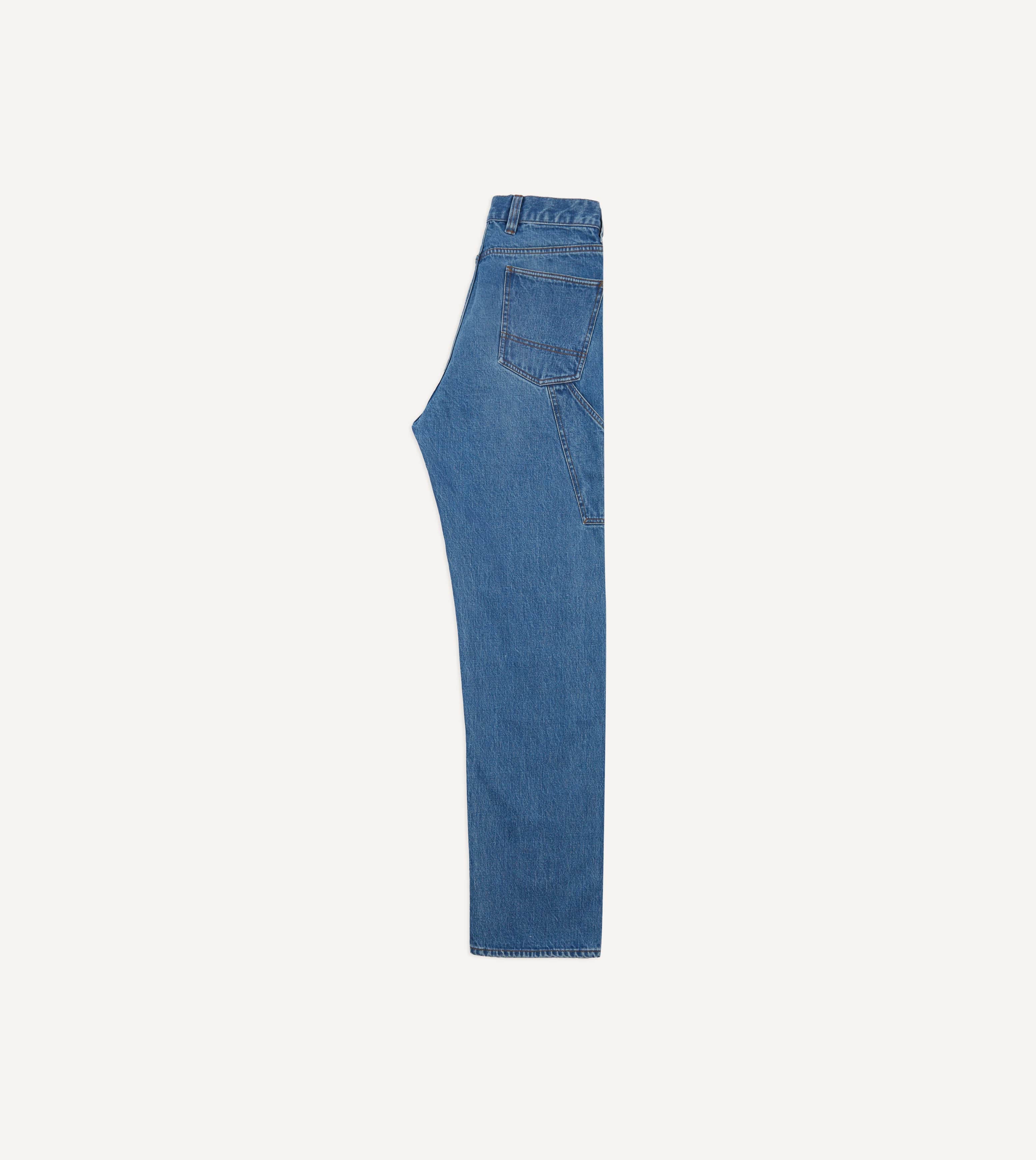 Custom Wash 14.2oz Selvedge Denim Painter Pants - Image 6