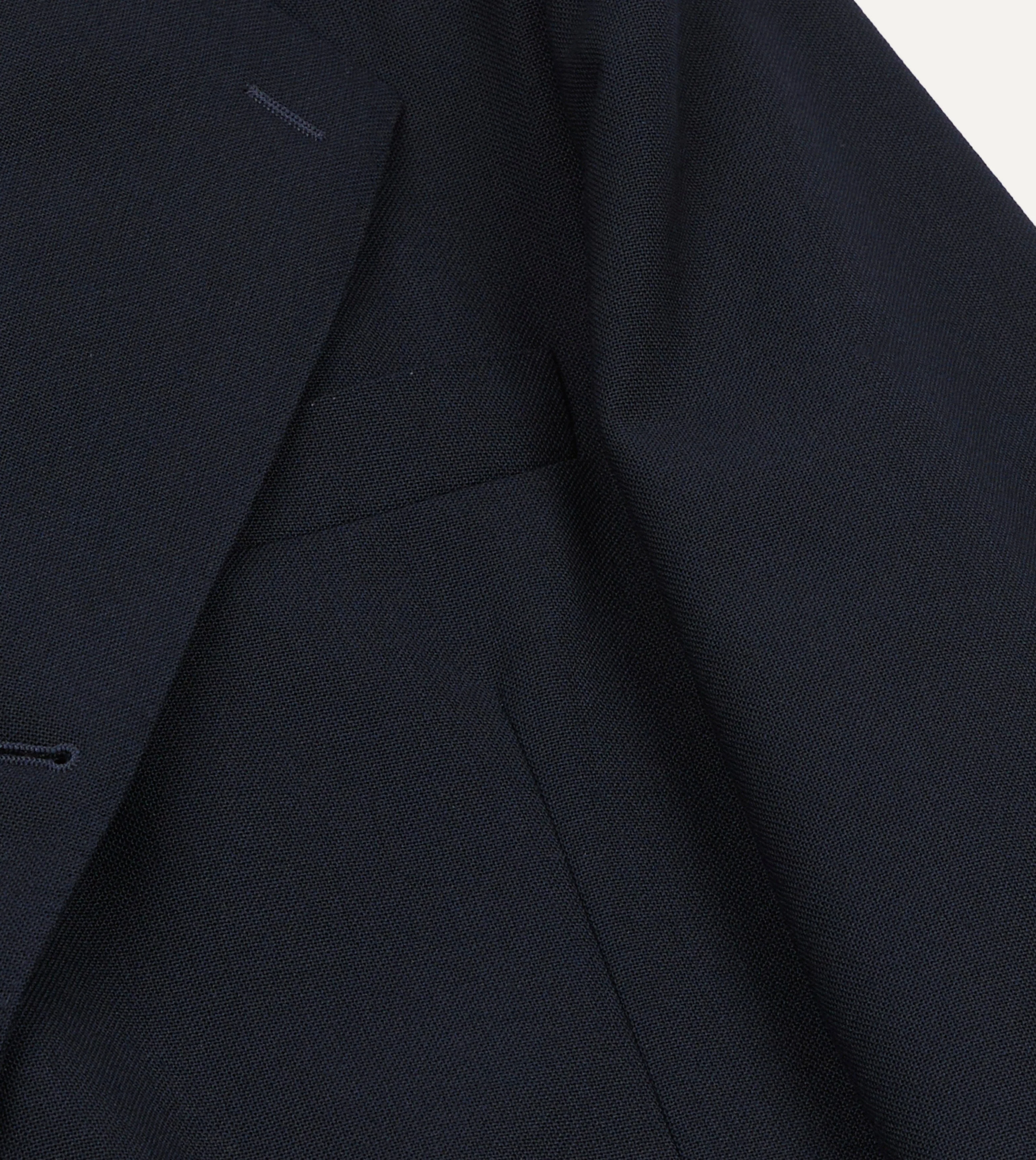 Dark Navy Fresco® Wool Tailored Jacket - Image 4