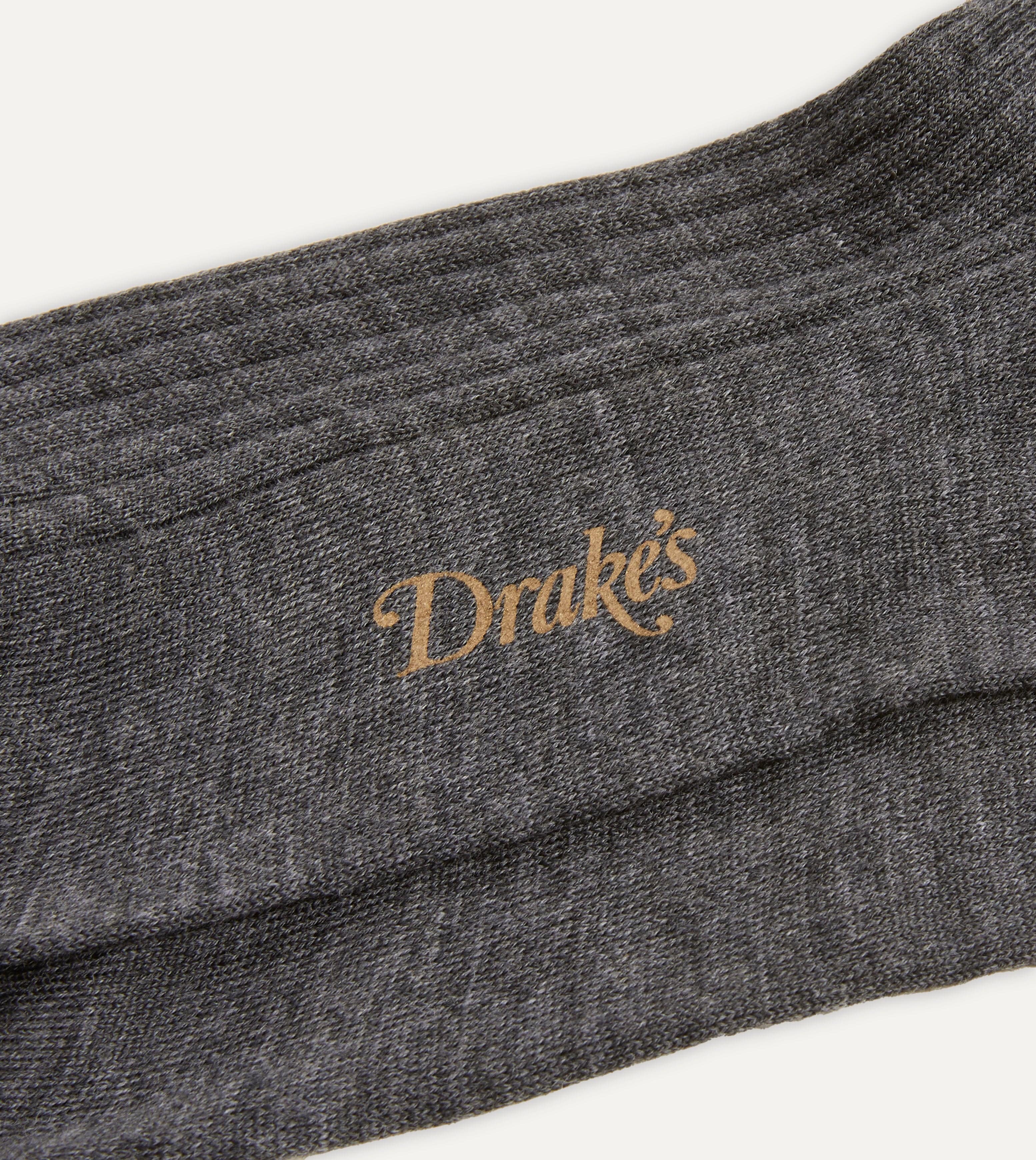 Grey Wool Over-The-Calf Socks - Image 2