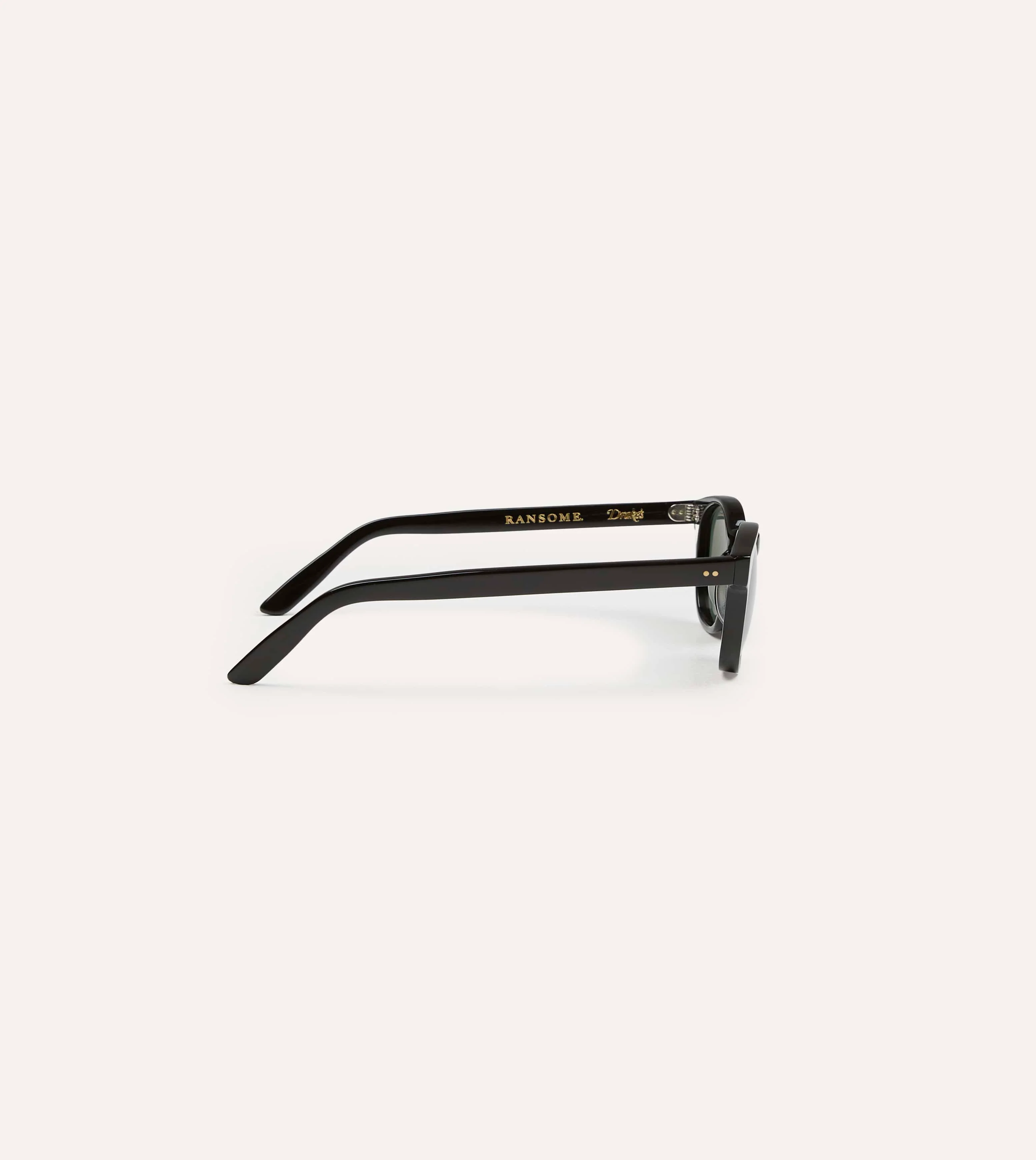 Drake's by Ransome Black Panto Frame Sunglasses - Image 5