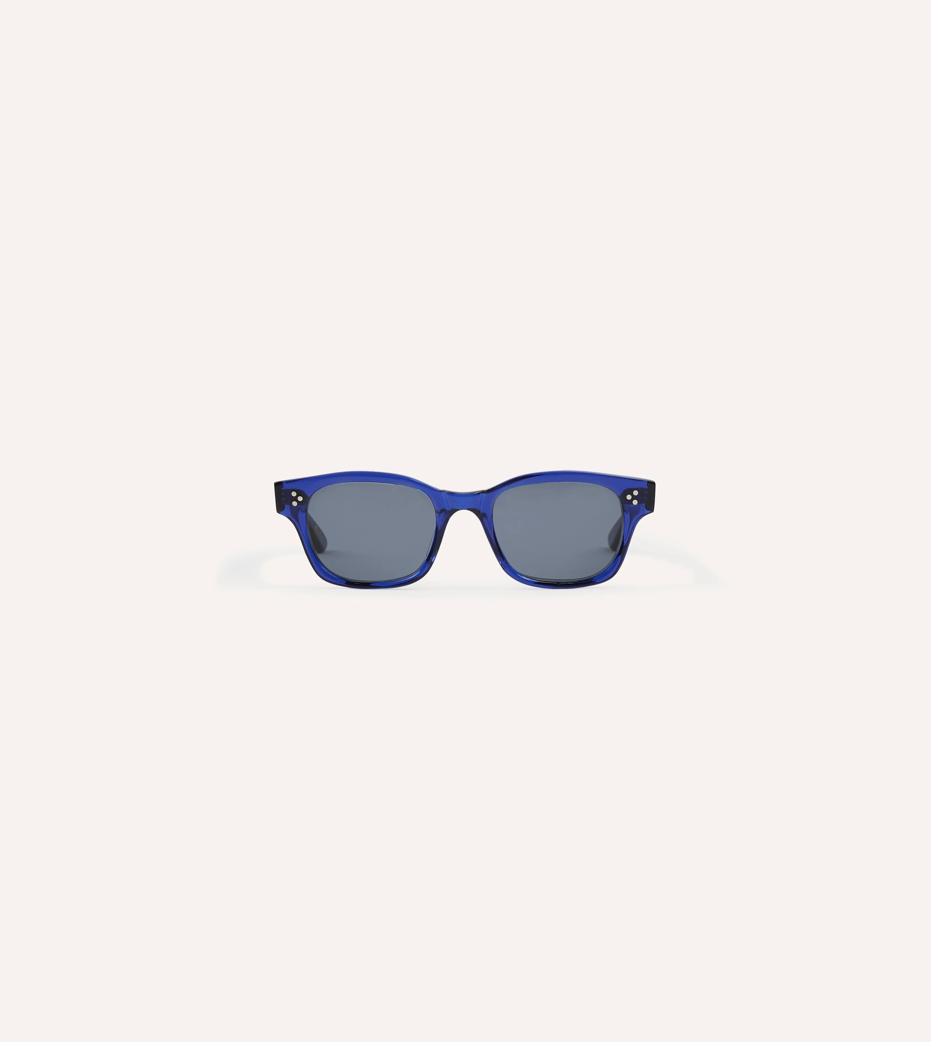 Drake's by Ransome Bottle Blue Rectangle Frame Sunglasses - Image 3