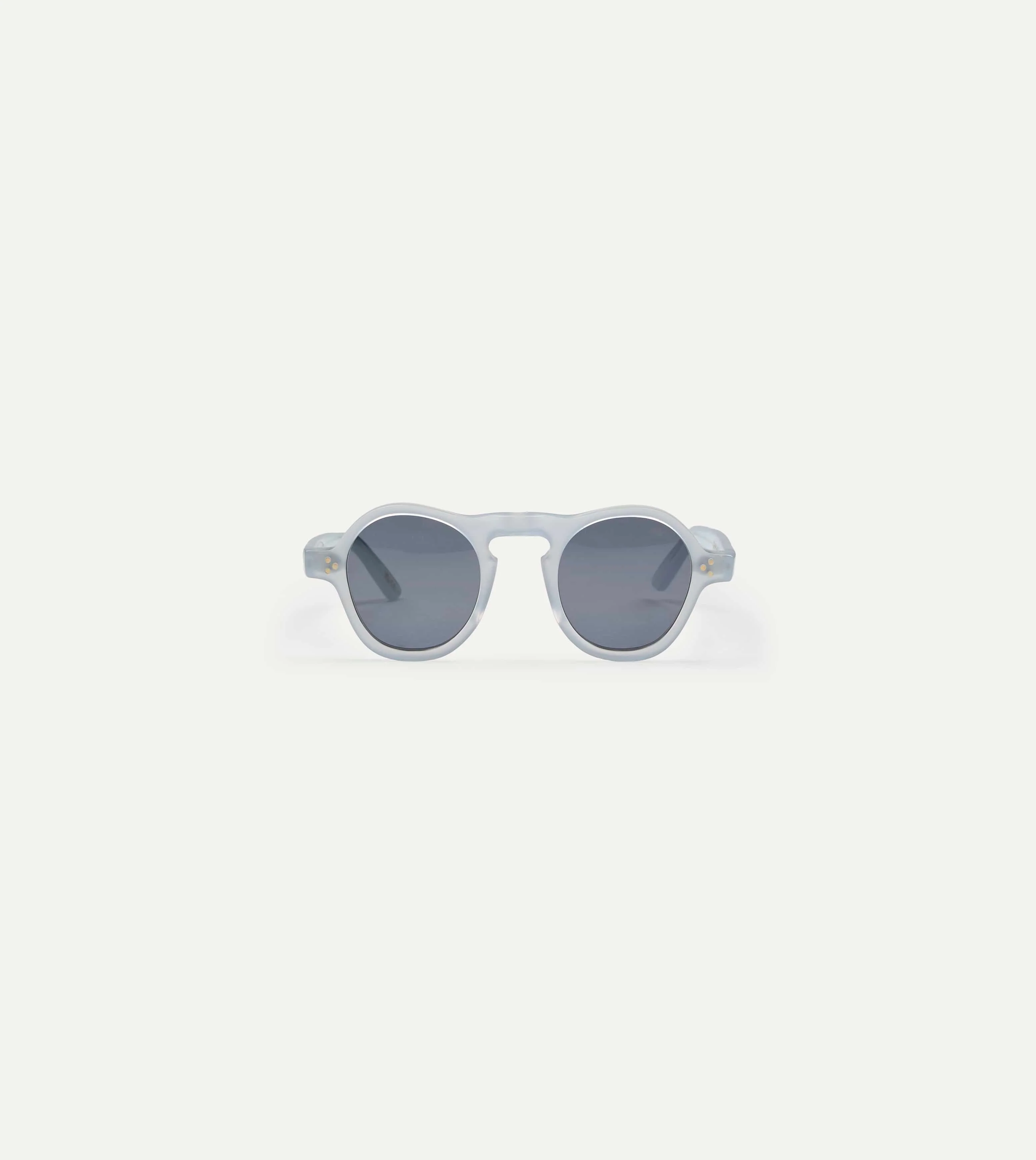 Drake's by Ransome Dusty Grey Oval Frame Sunglasses - Image 3