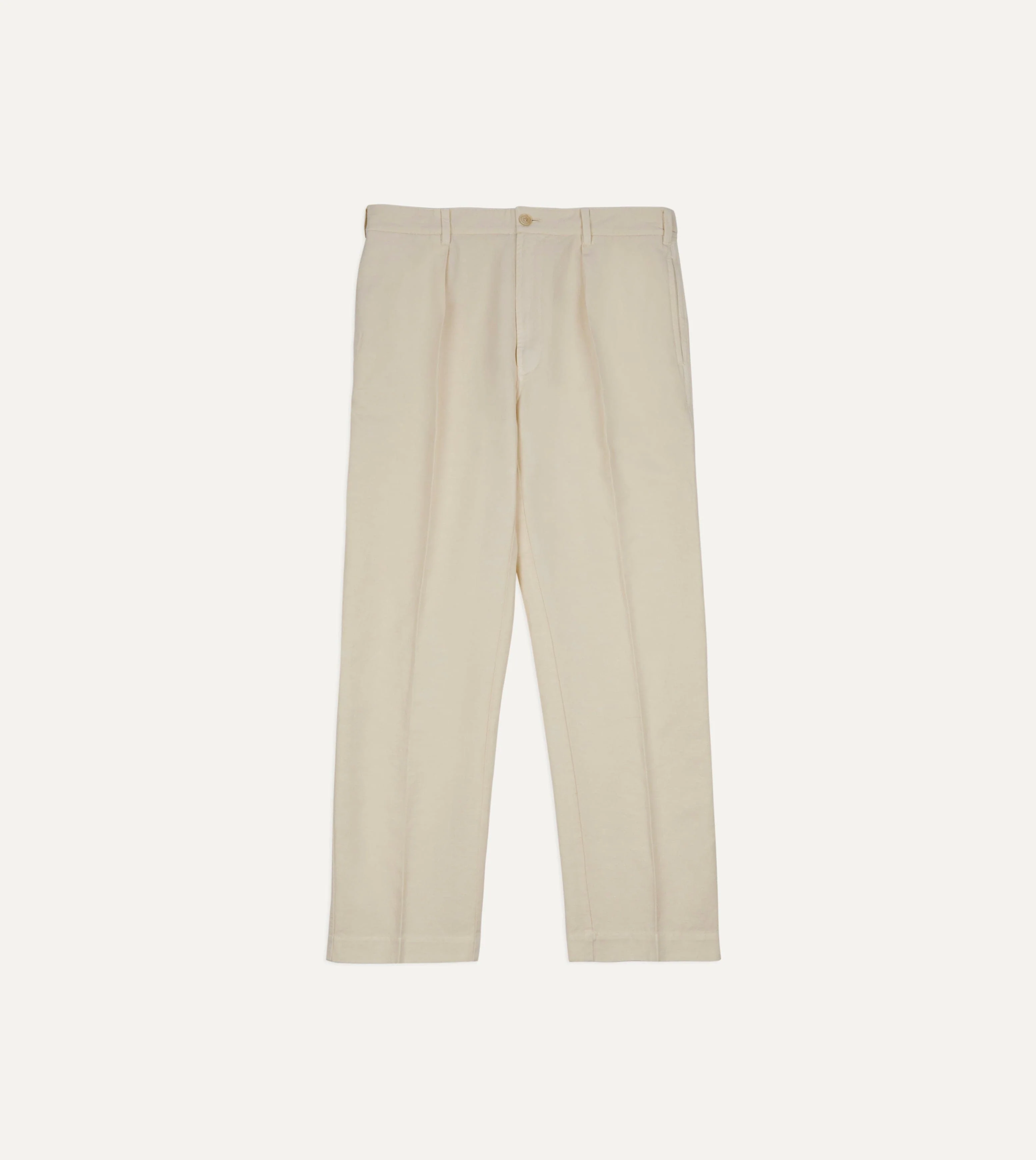 Ecru Cotton-Linen Games Trouser - Image 3