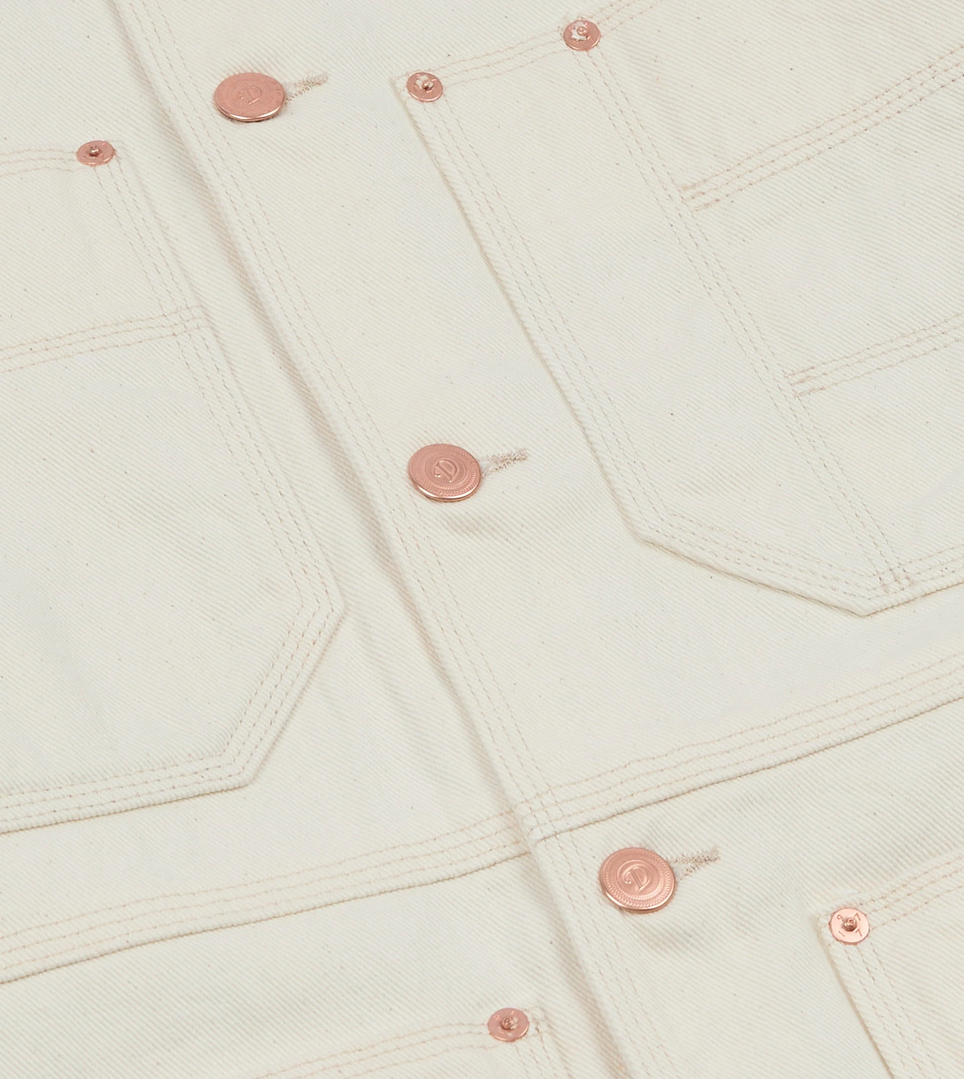 Ecru Denim Welder Jacket - Image 4