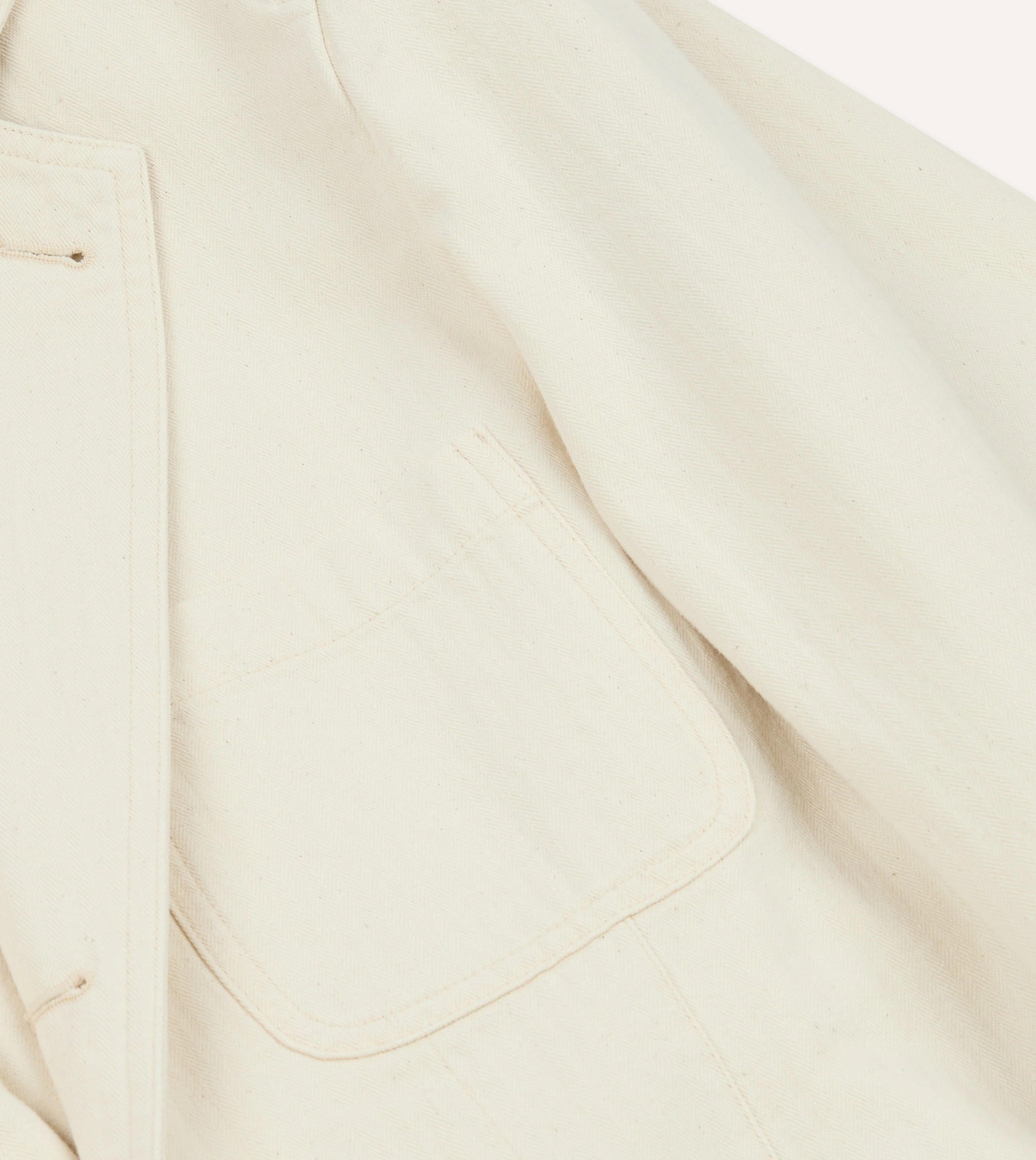 Ecru Herringbone Twill Cotton Games Blazer Mk. I - Image 5