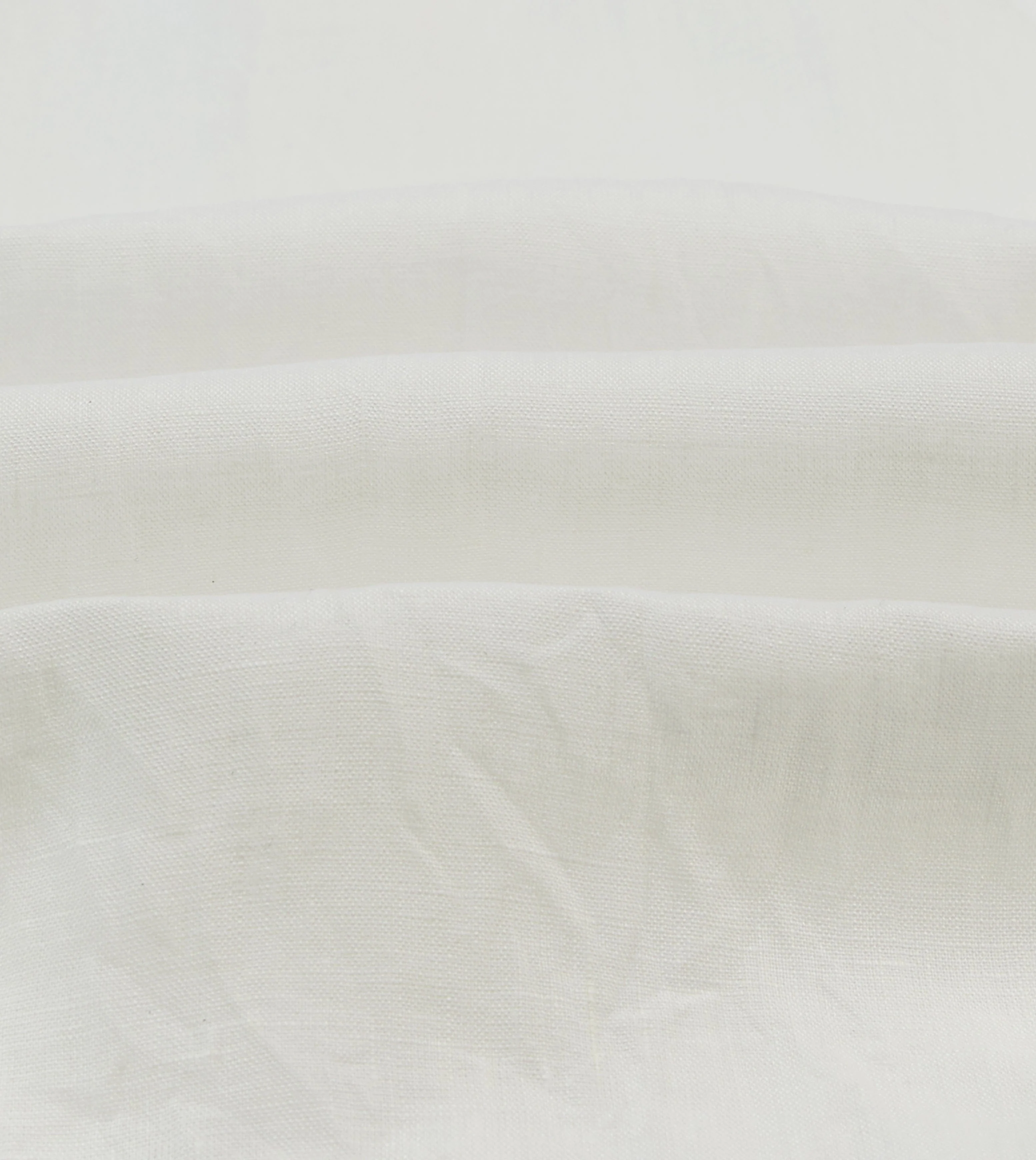 Ecru Linen Spread Collar Shirt - Image 2