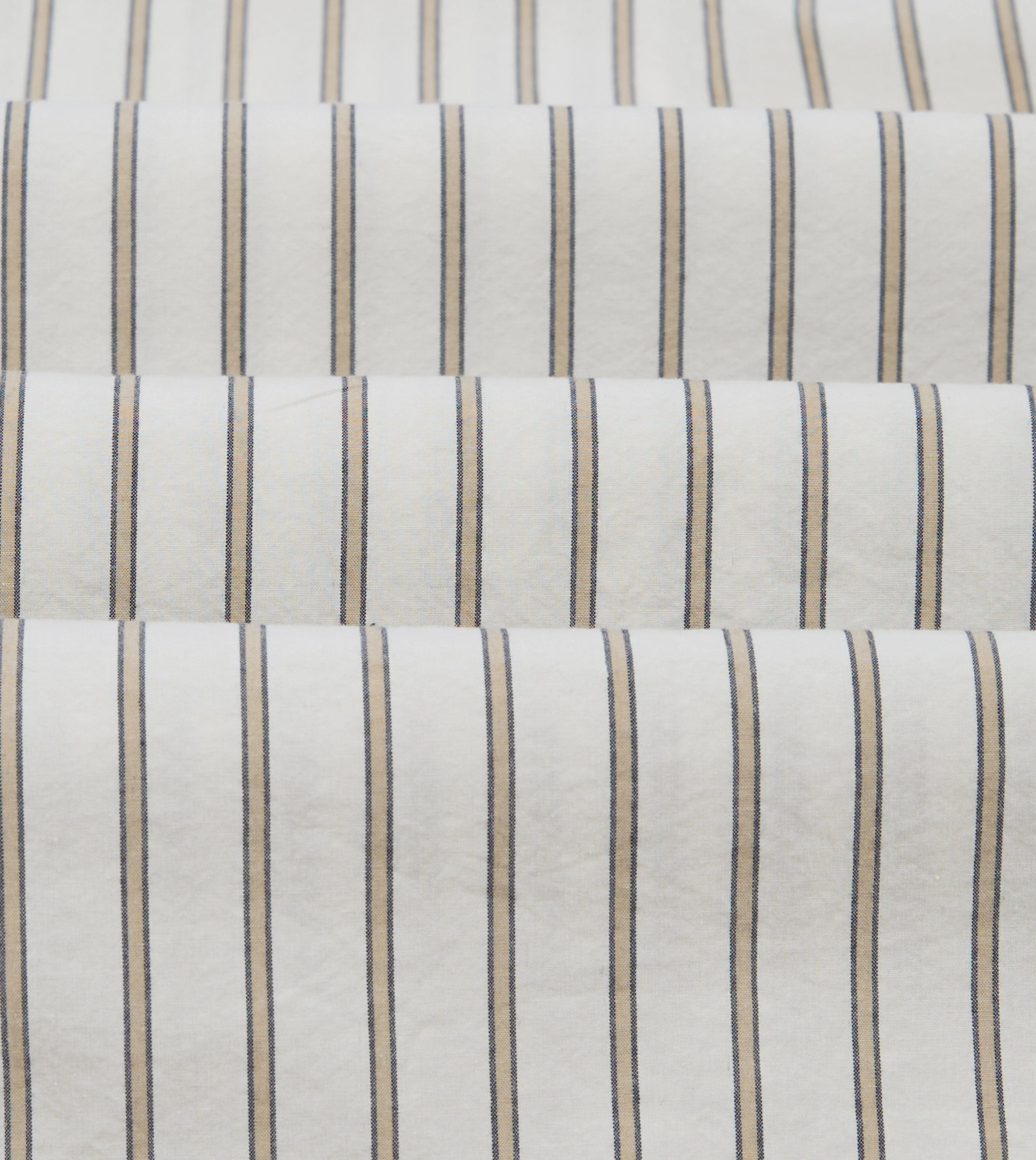 Ecru Stripe Cotton Two-Pocket Western Shirt - Image 3
