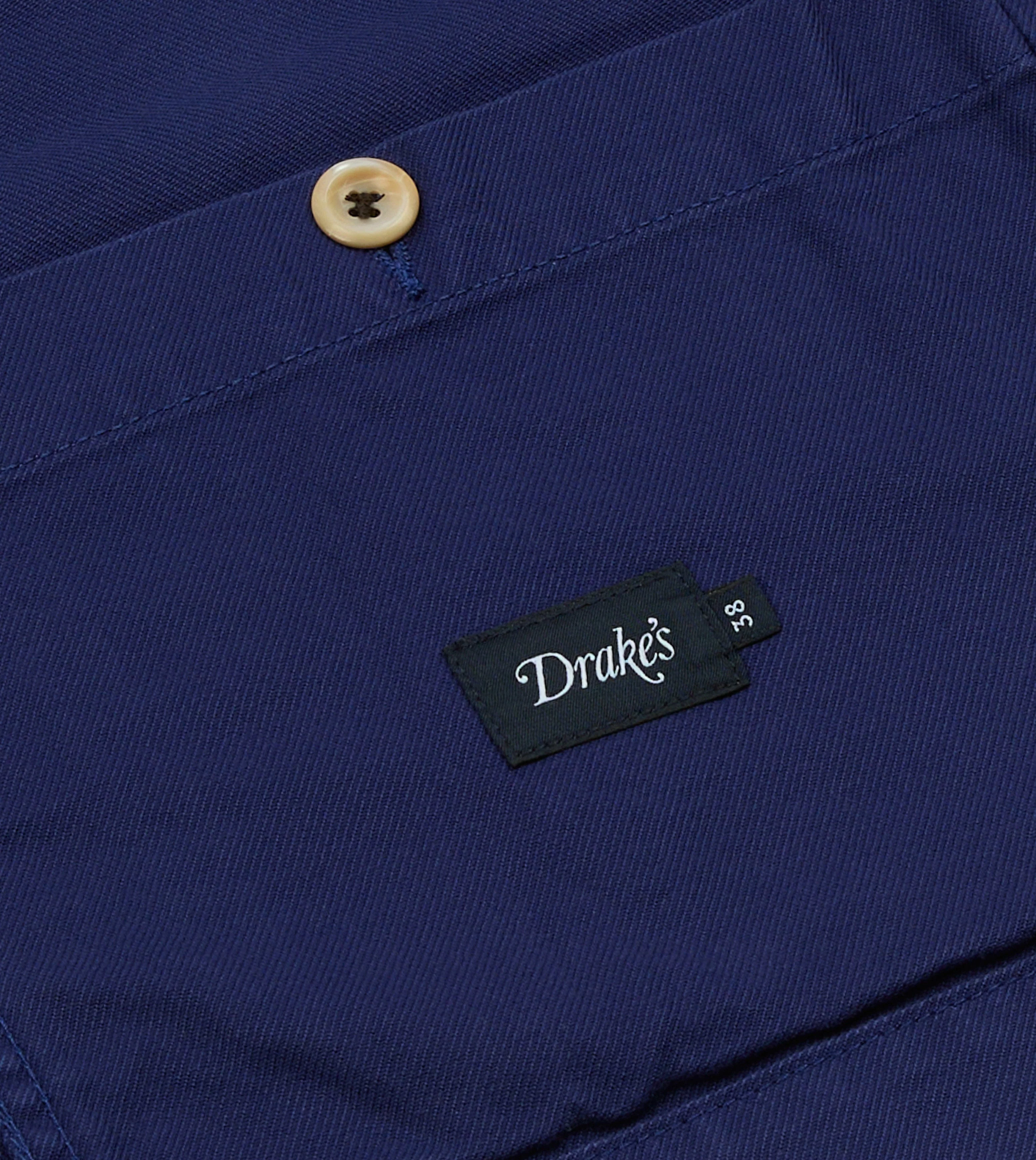 French Blue Cotton Serge Double-Breasted Chore Coat - Image 10
