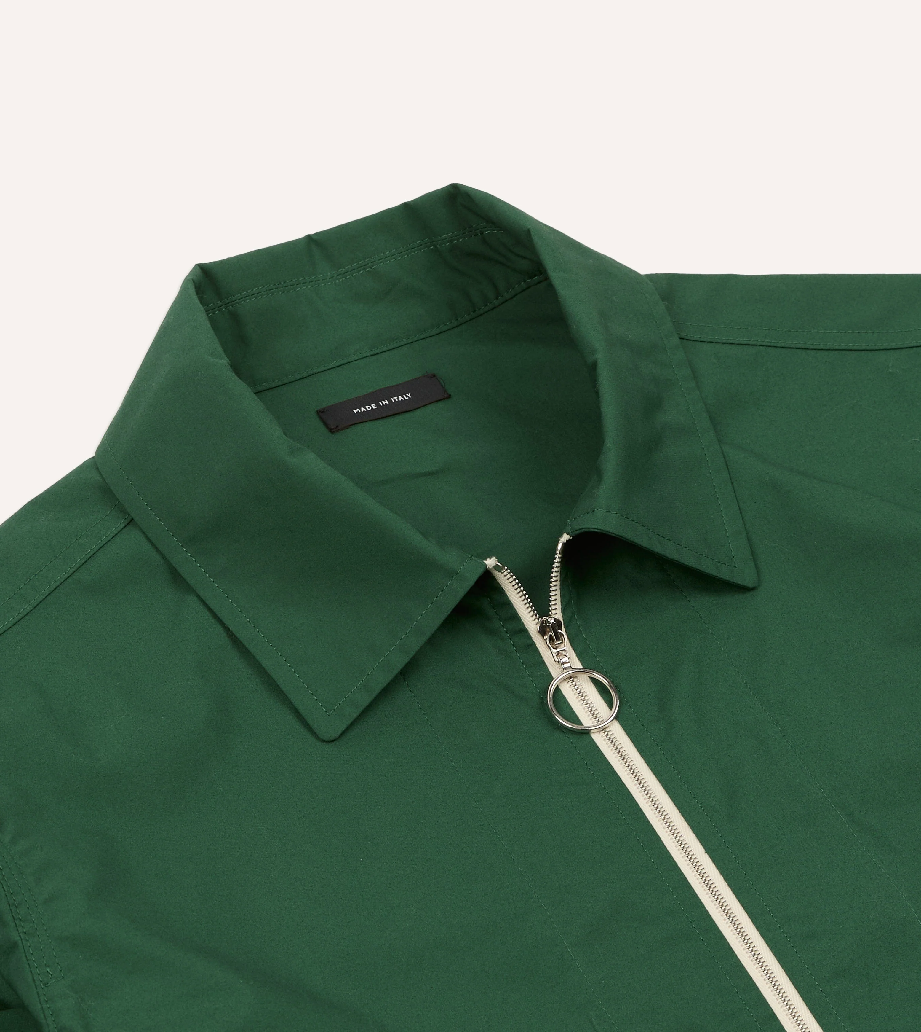 Green Cotton Blouson Jacket - Image 3