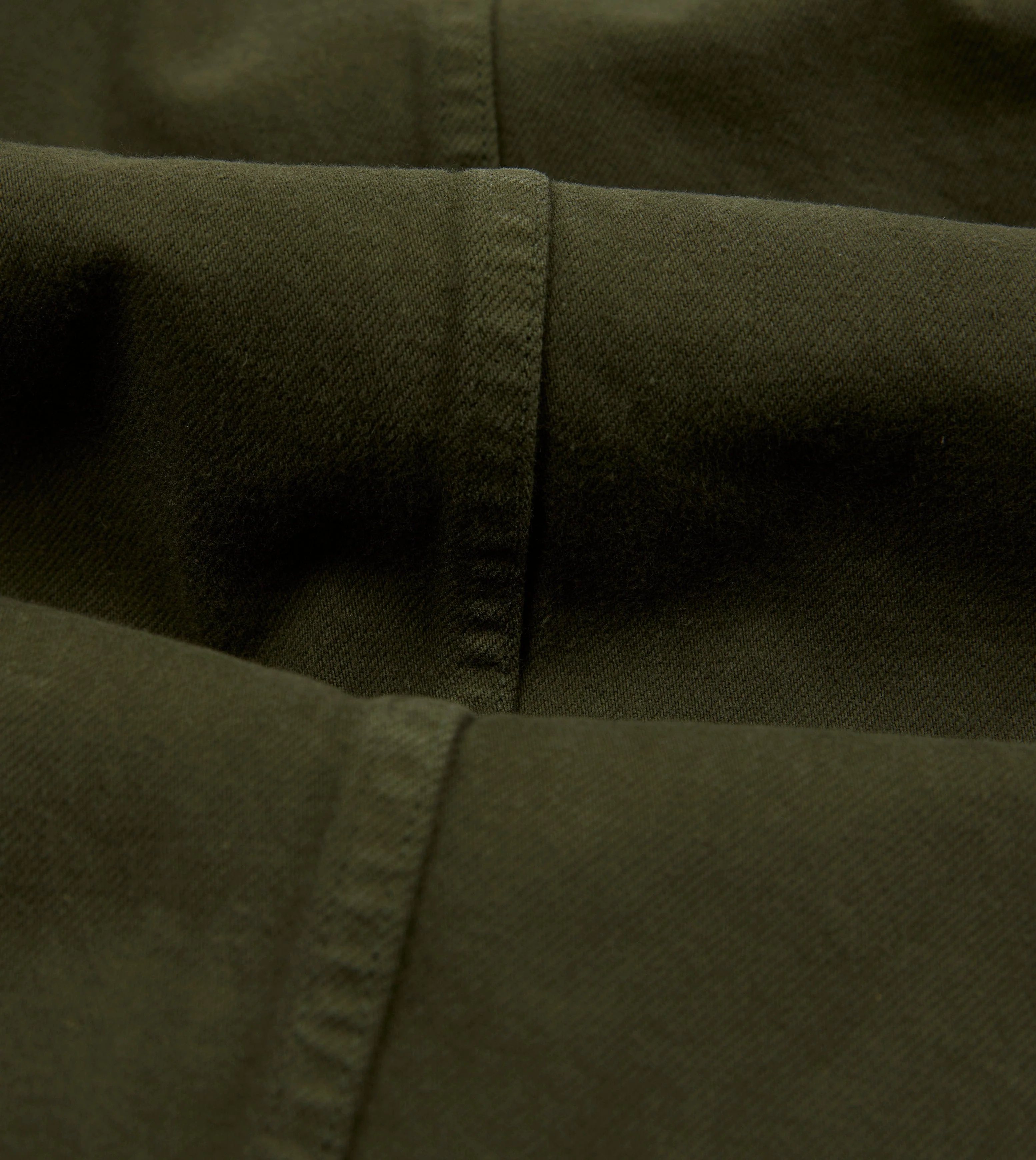 Green Heavy Twill Cotton Five-Pocket Chore Jacket - Image 2