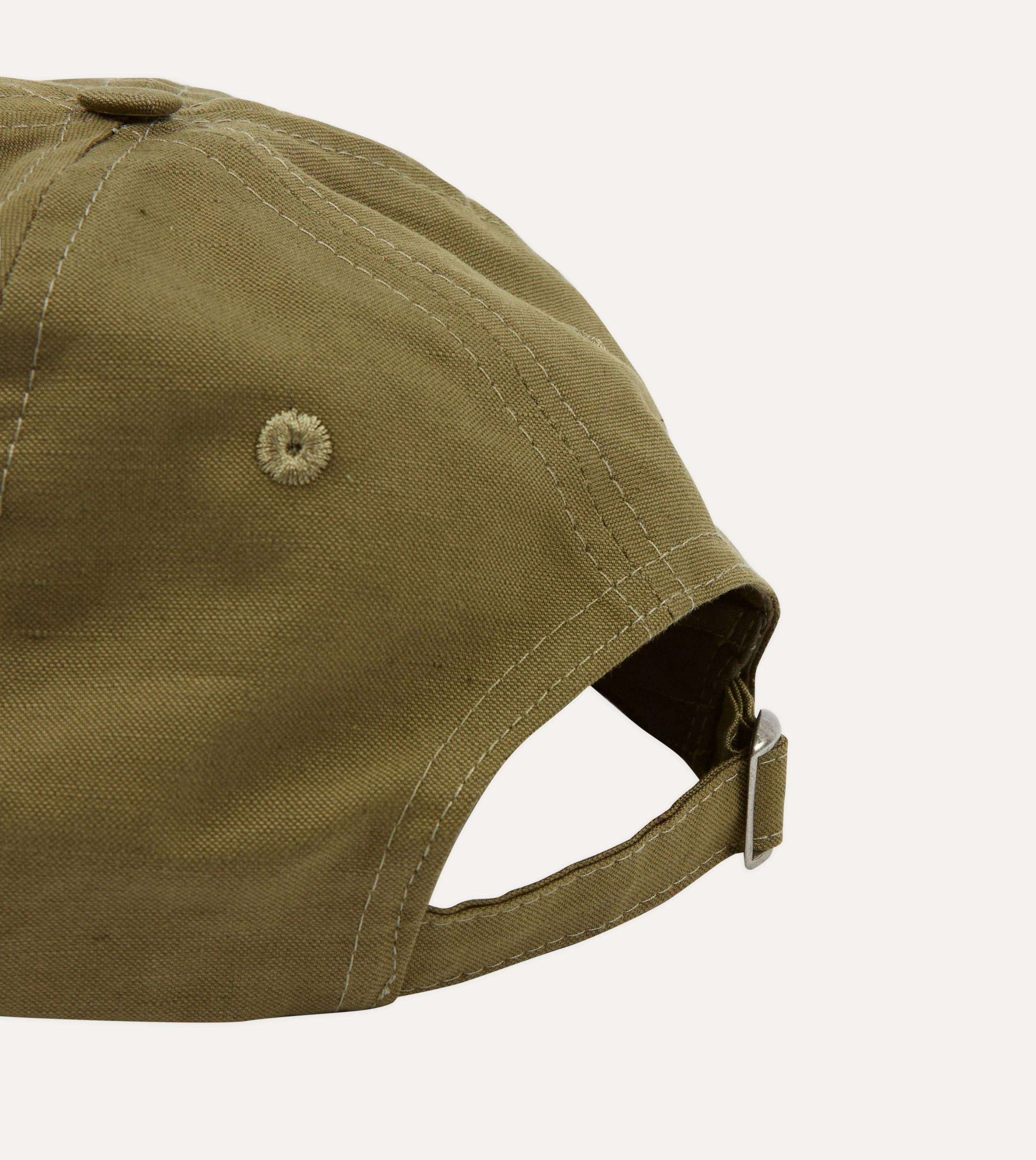 Green Pigeon AppliquÃ© Emblem Cotton-Linen Baseball Cap - Image 2
