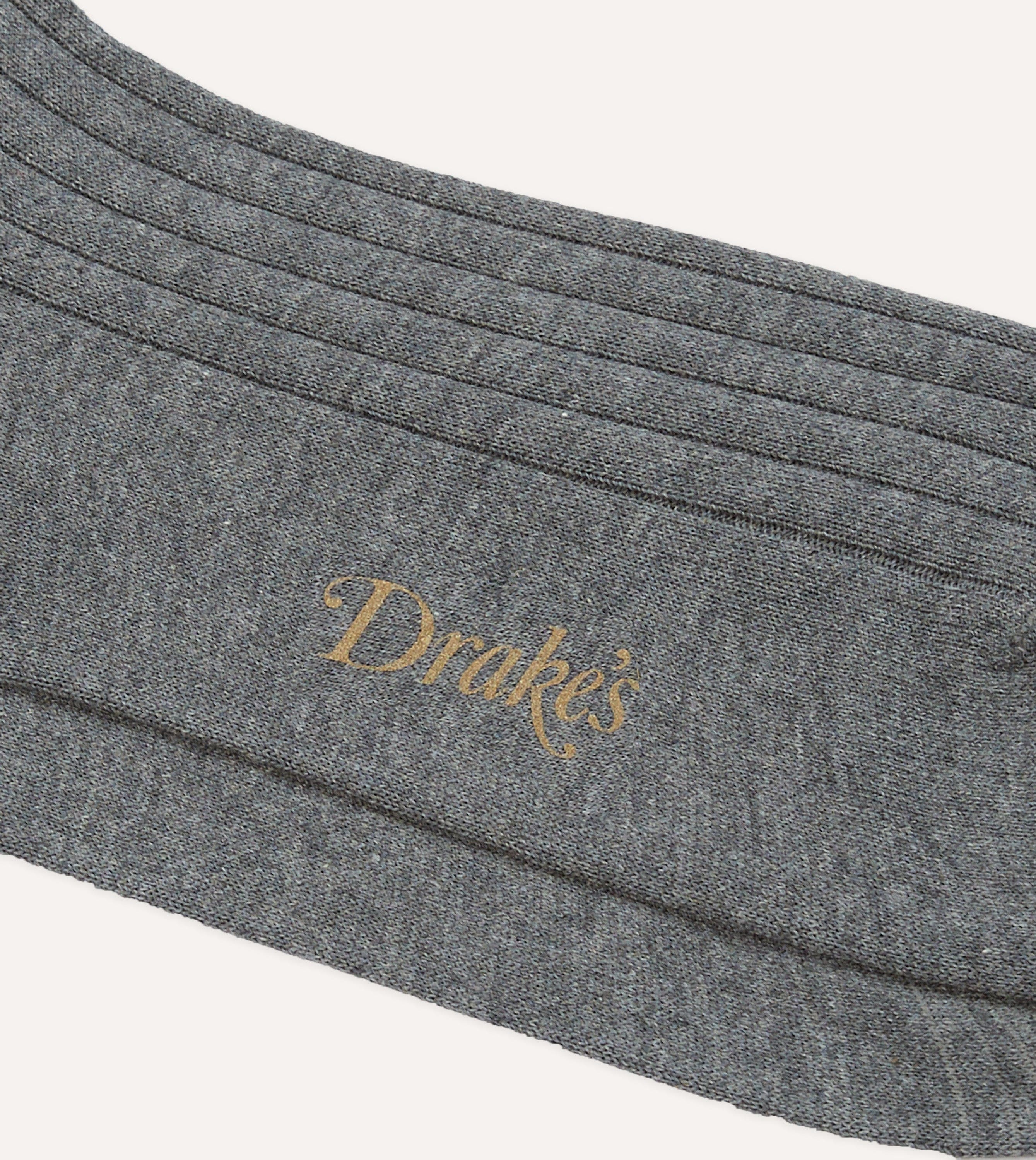 Grey Cotton Mid-Calf Socks - Image 2