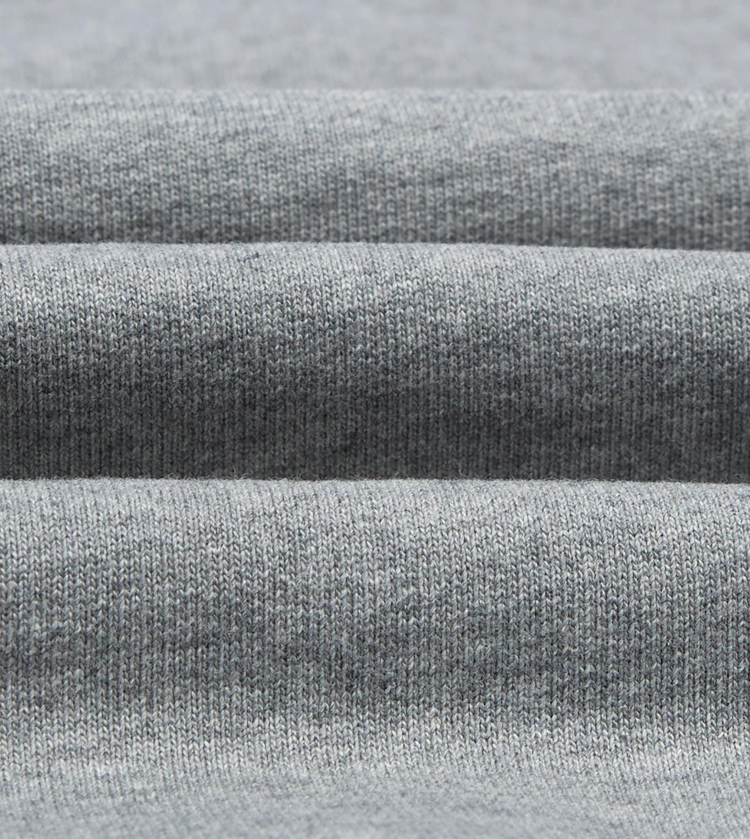 Grey Cotton Quarter Zip Sweatshirt - Image 2
