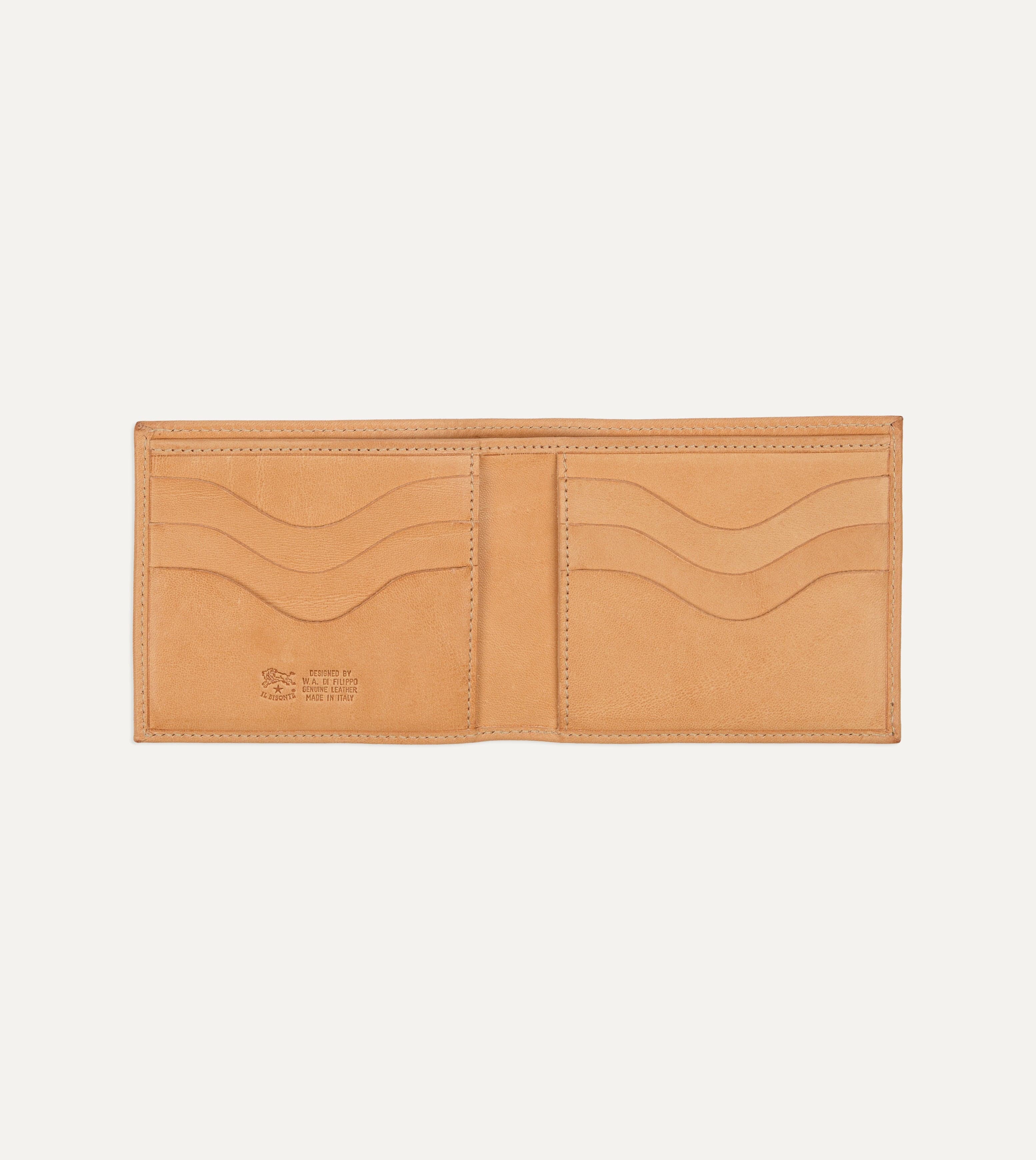 Il Bisonte Bi-Fold Leather Wallet - Image 2
