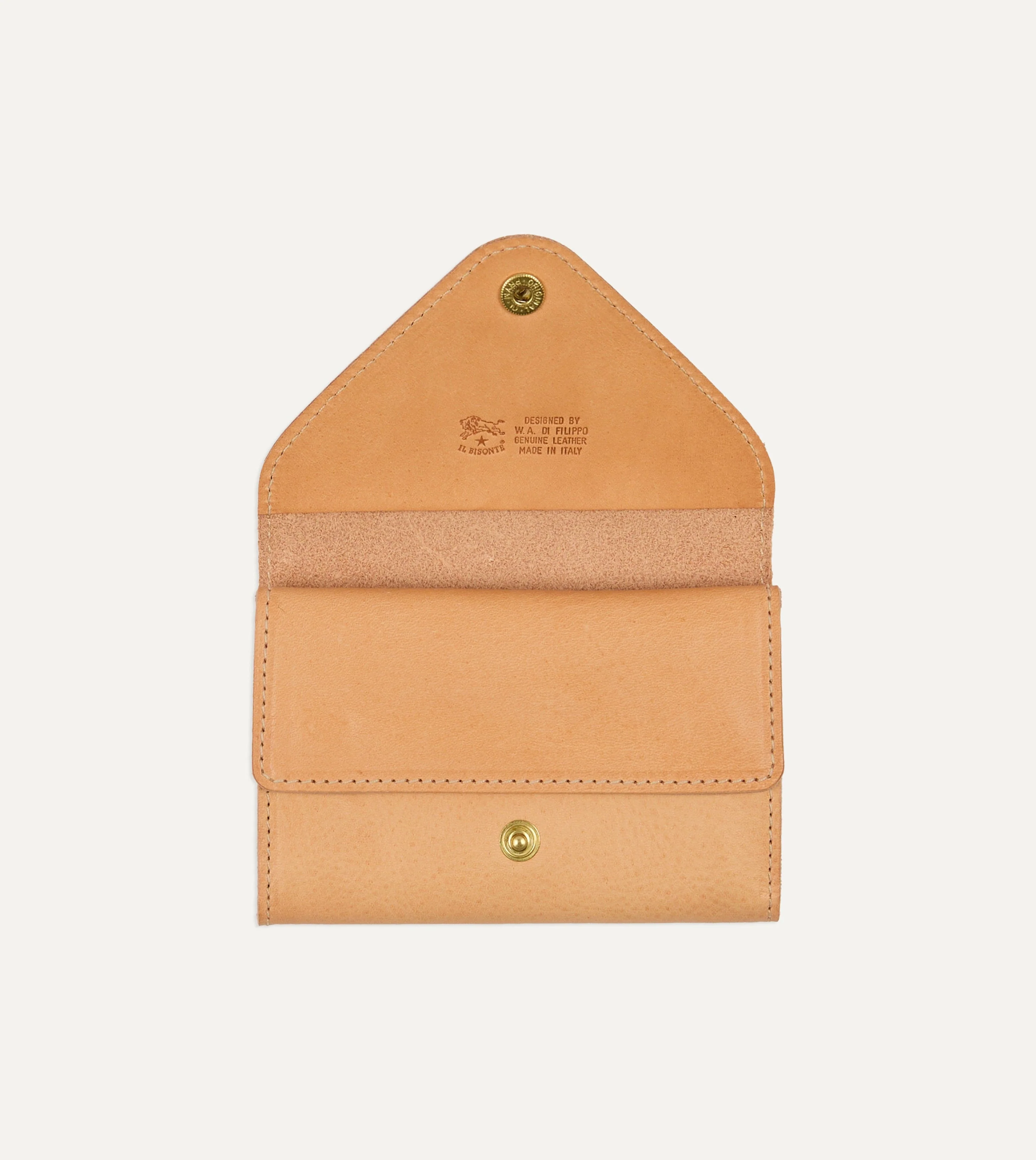 Il Bisonte Leather Double Fold Card Case - Image 2