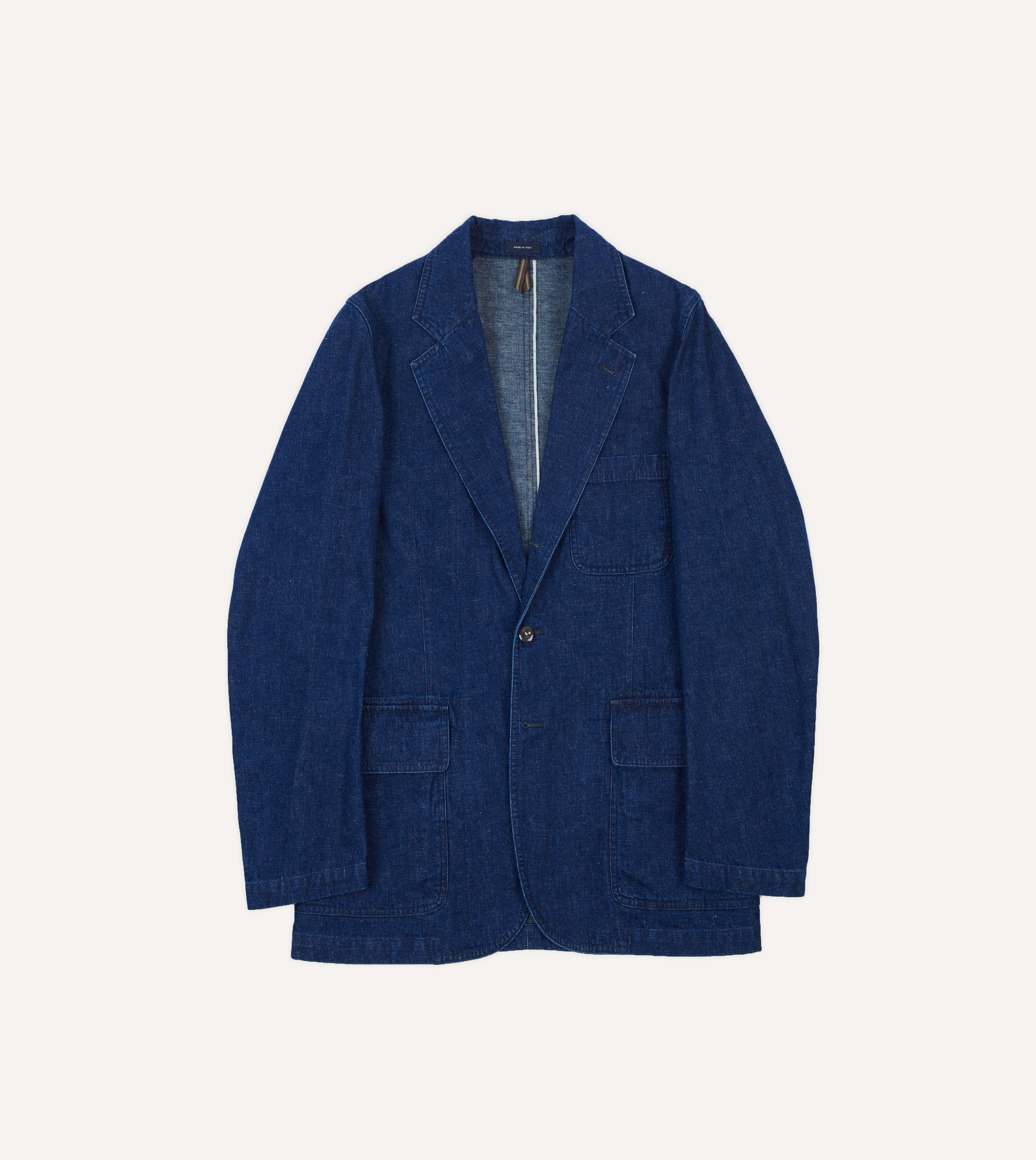 Indigo Cotton-Linen Games Blazer Mk. I - Image 2
