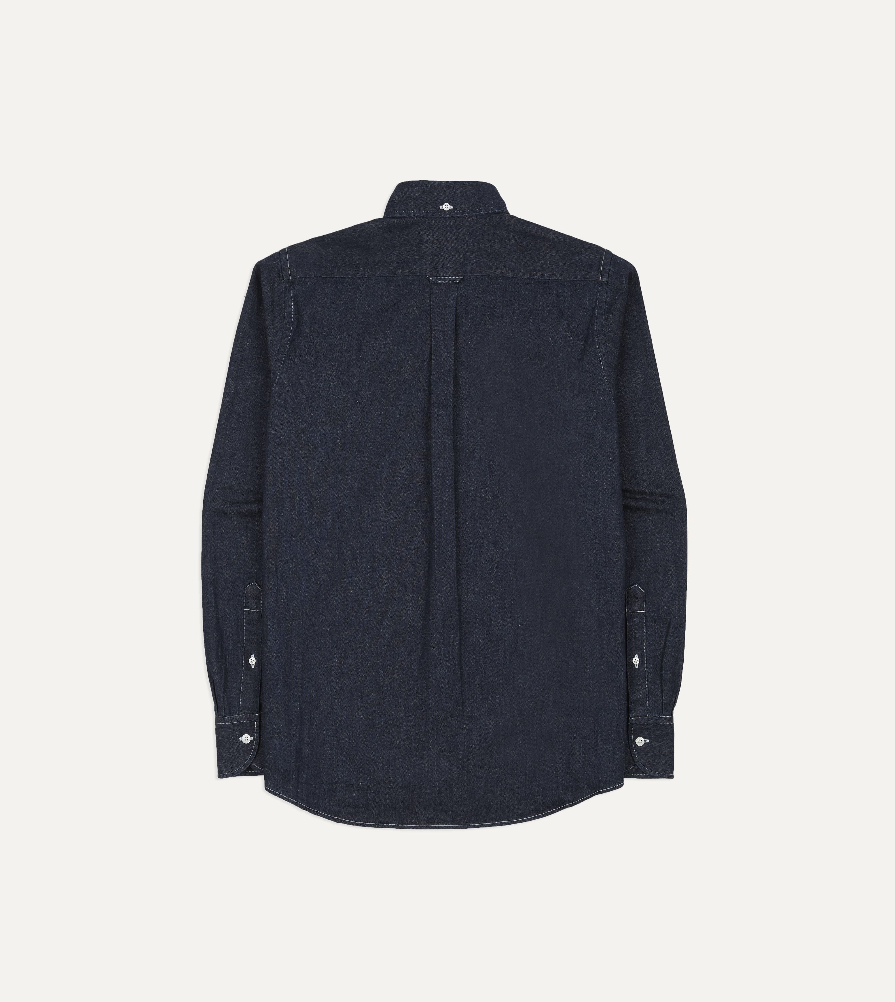 Indigo Rinse Denim Button-Down Shirt - Image 5