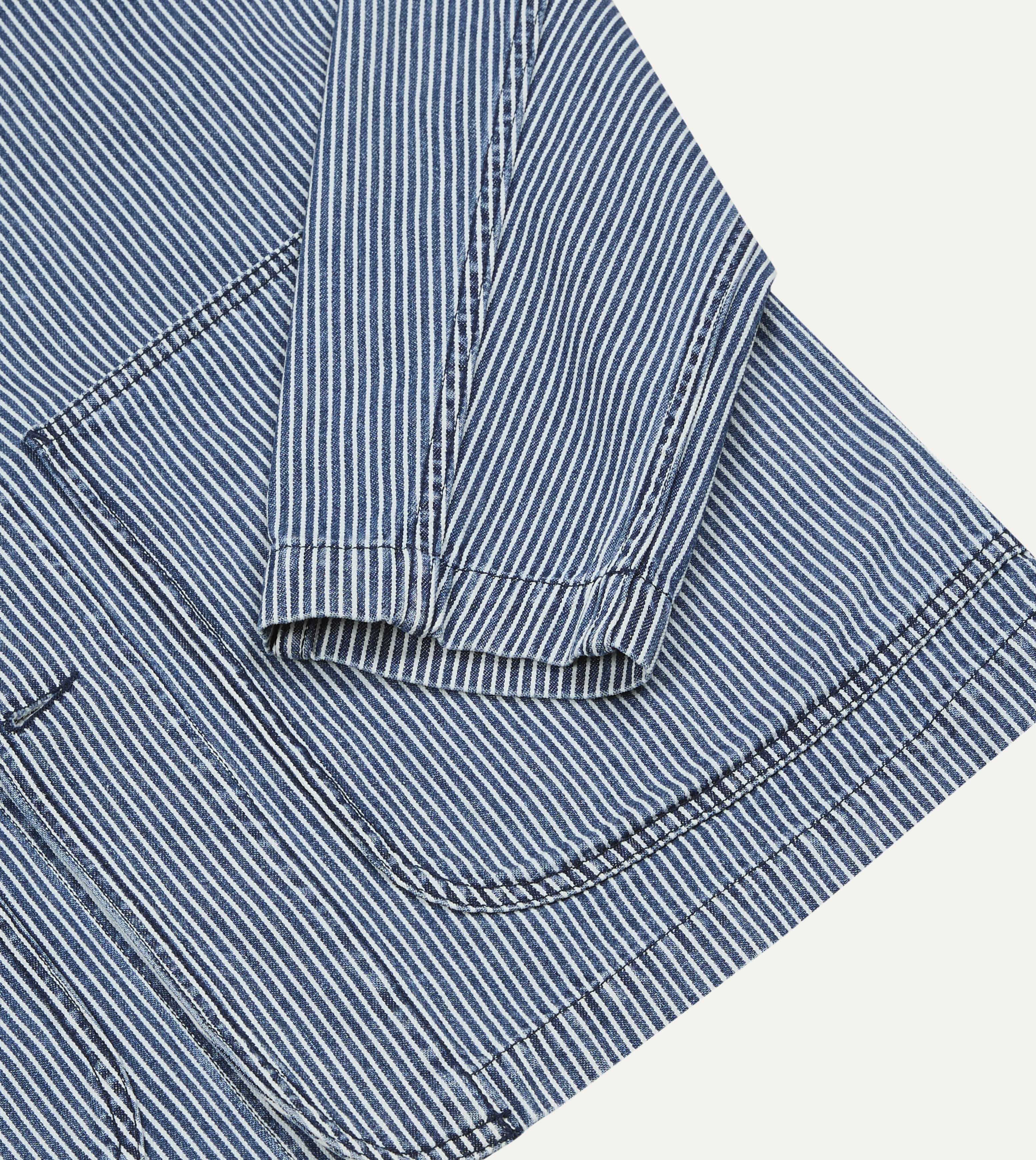 Indigo Stripe Denim Field Jacket - Image 6