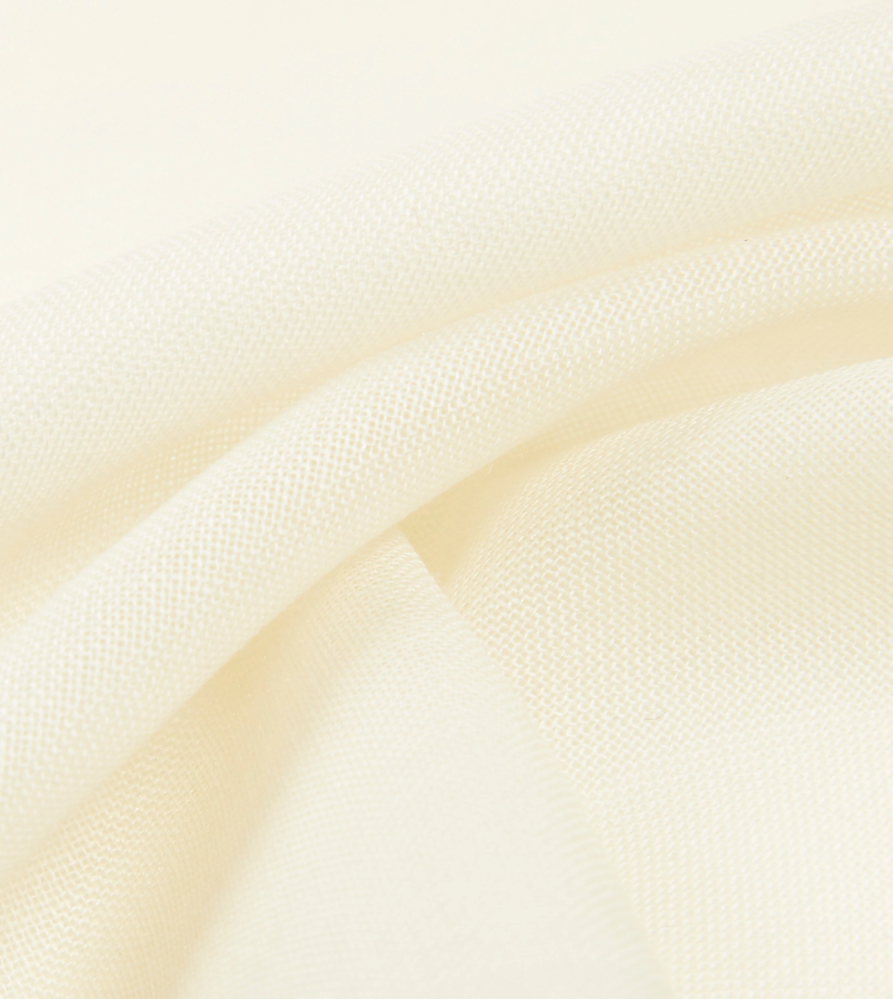 Ivory and Blue Shoestring Border Silk Pocket Square - Image 2