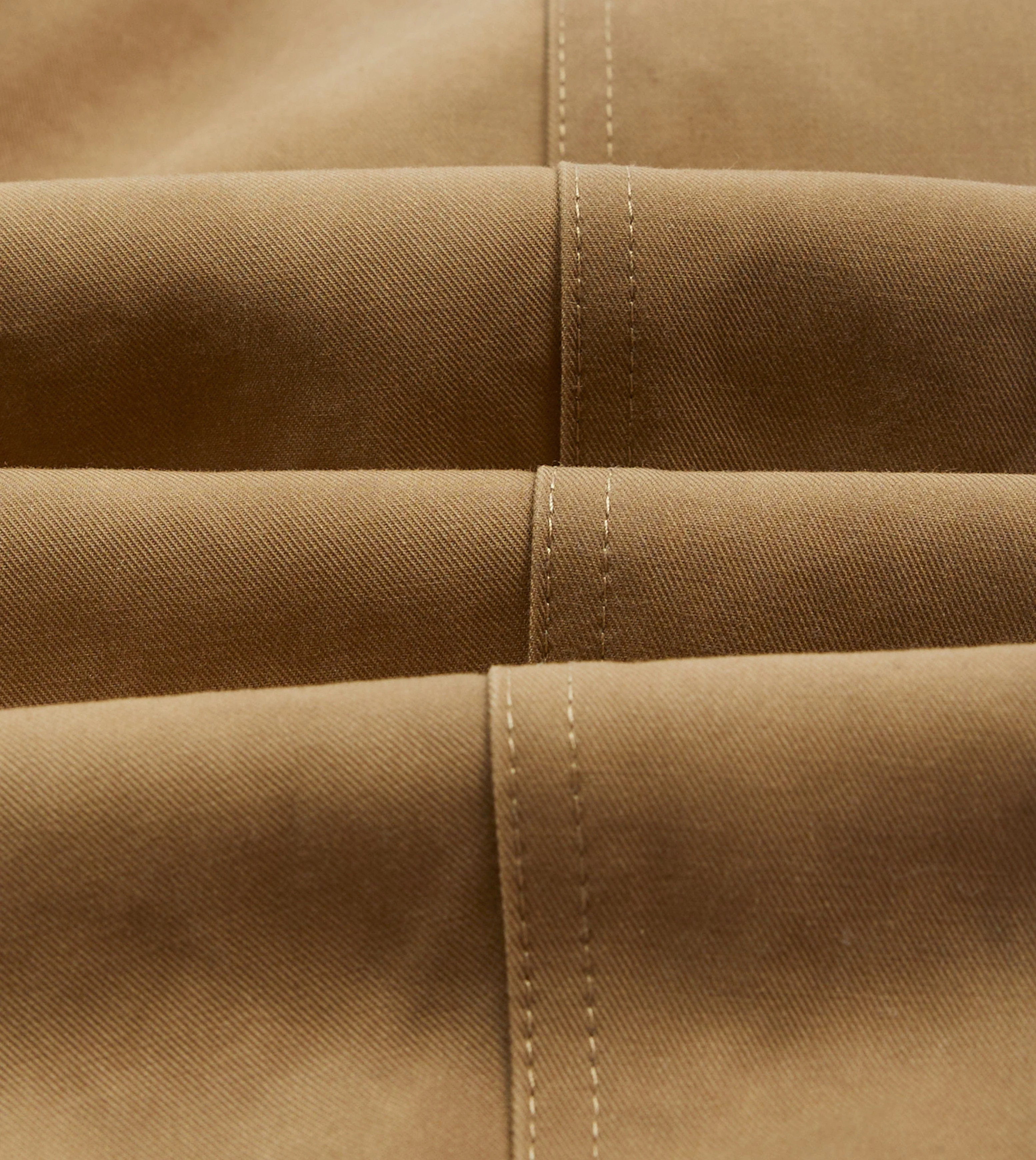 Light Brown Cotton Gabardine Barn Jacket - Image 3