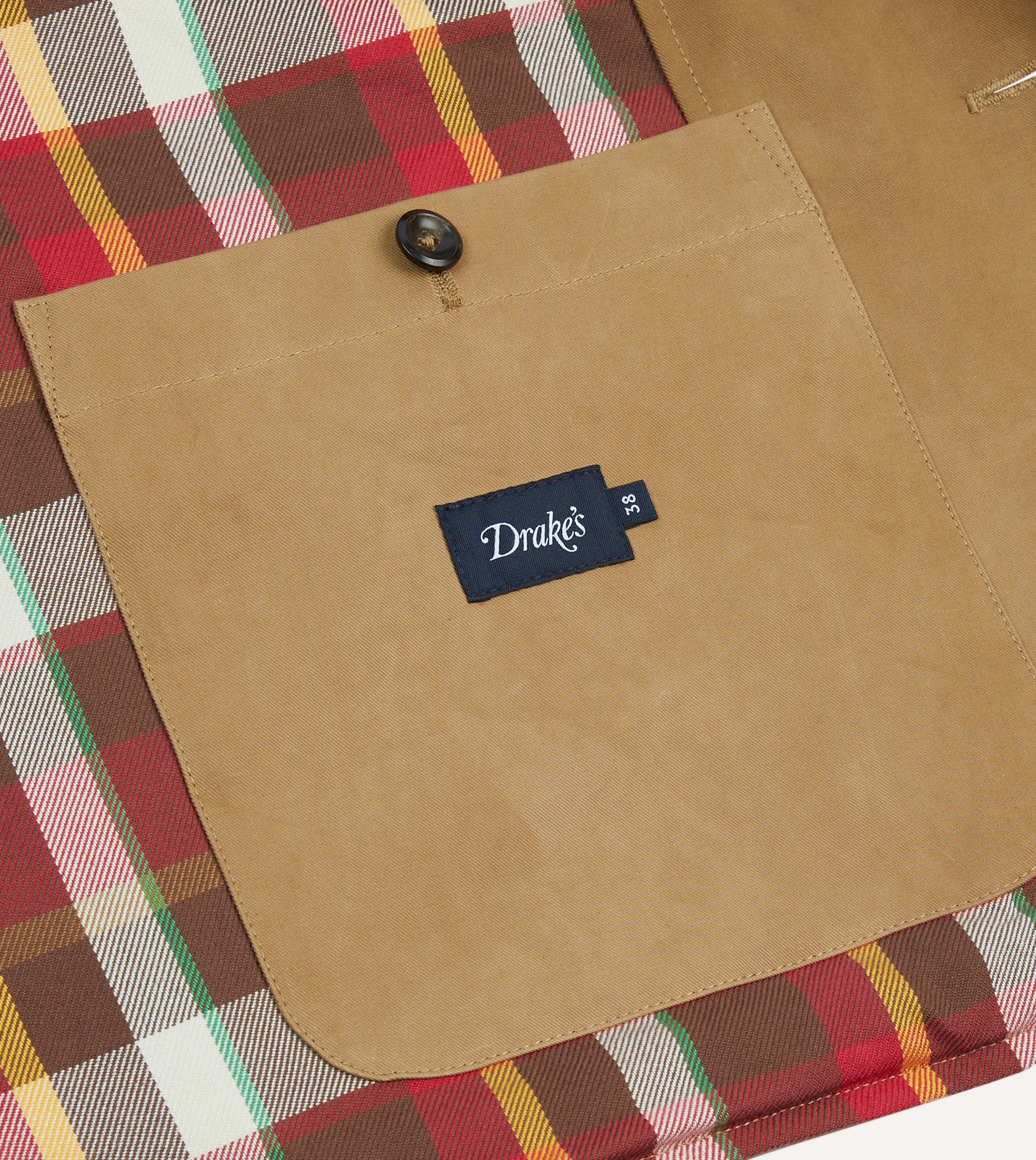 Light Brown Cotton Gabardine Barn Jacket - Image 9