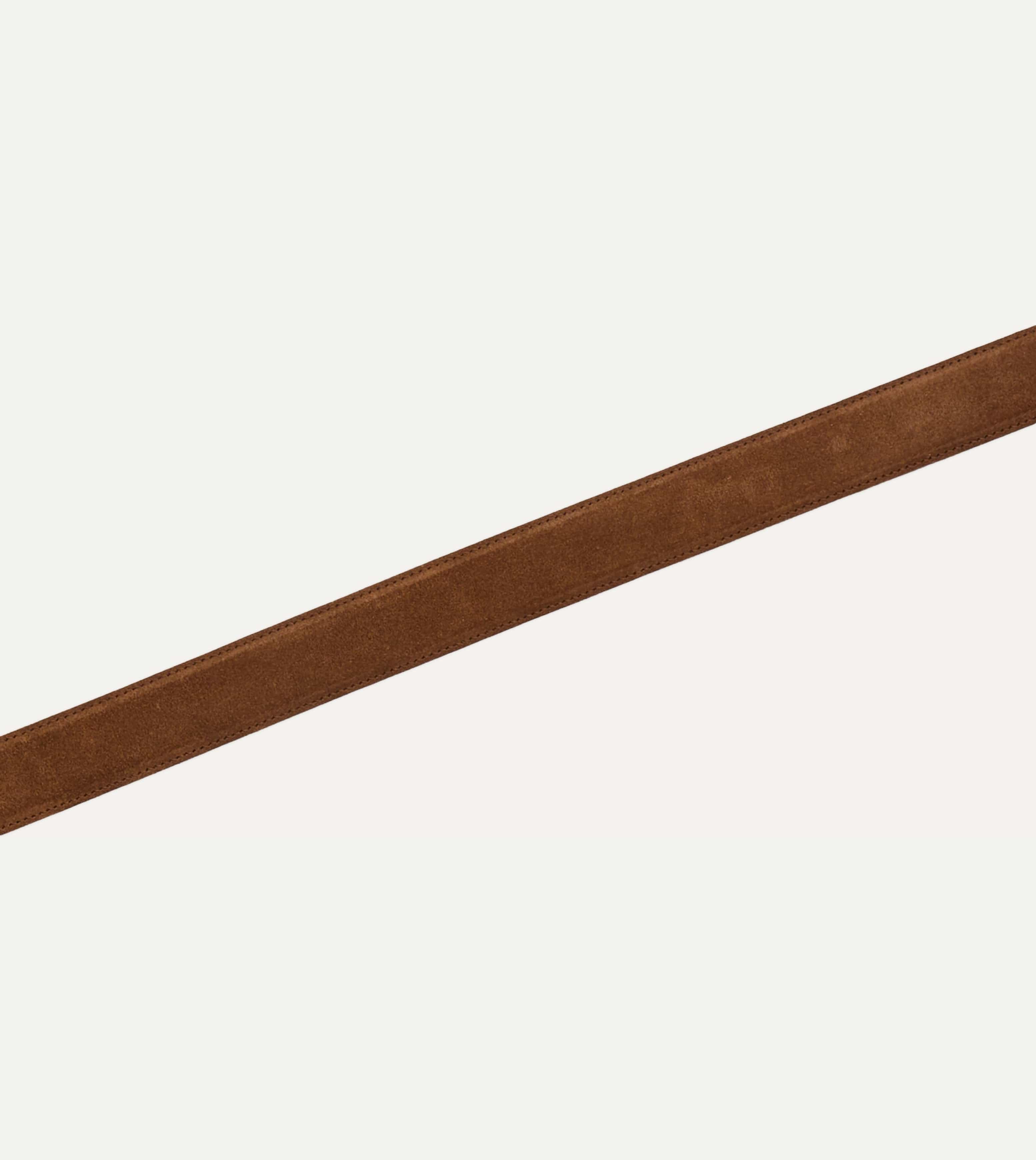 Light Brown Suede Western Belt - Image 5