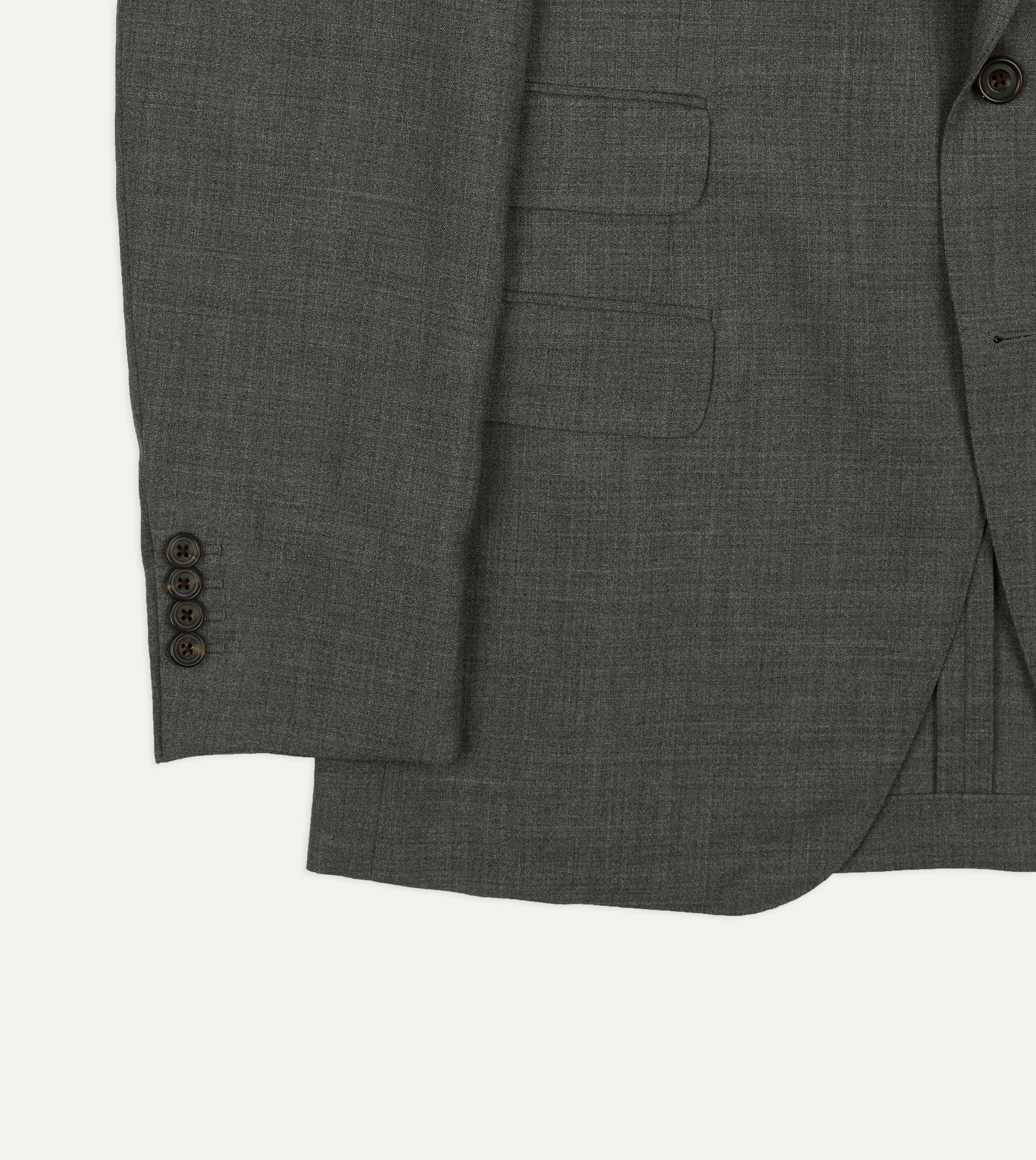 Light Grey Fresco Lite® Wool Tailored Jacket - Image 6