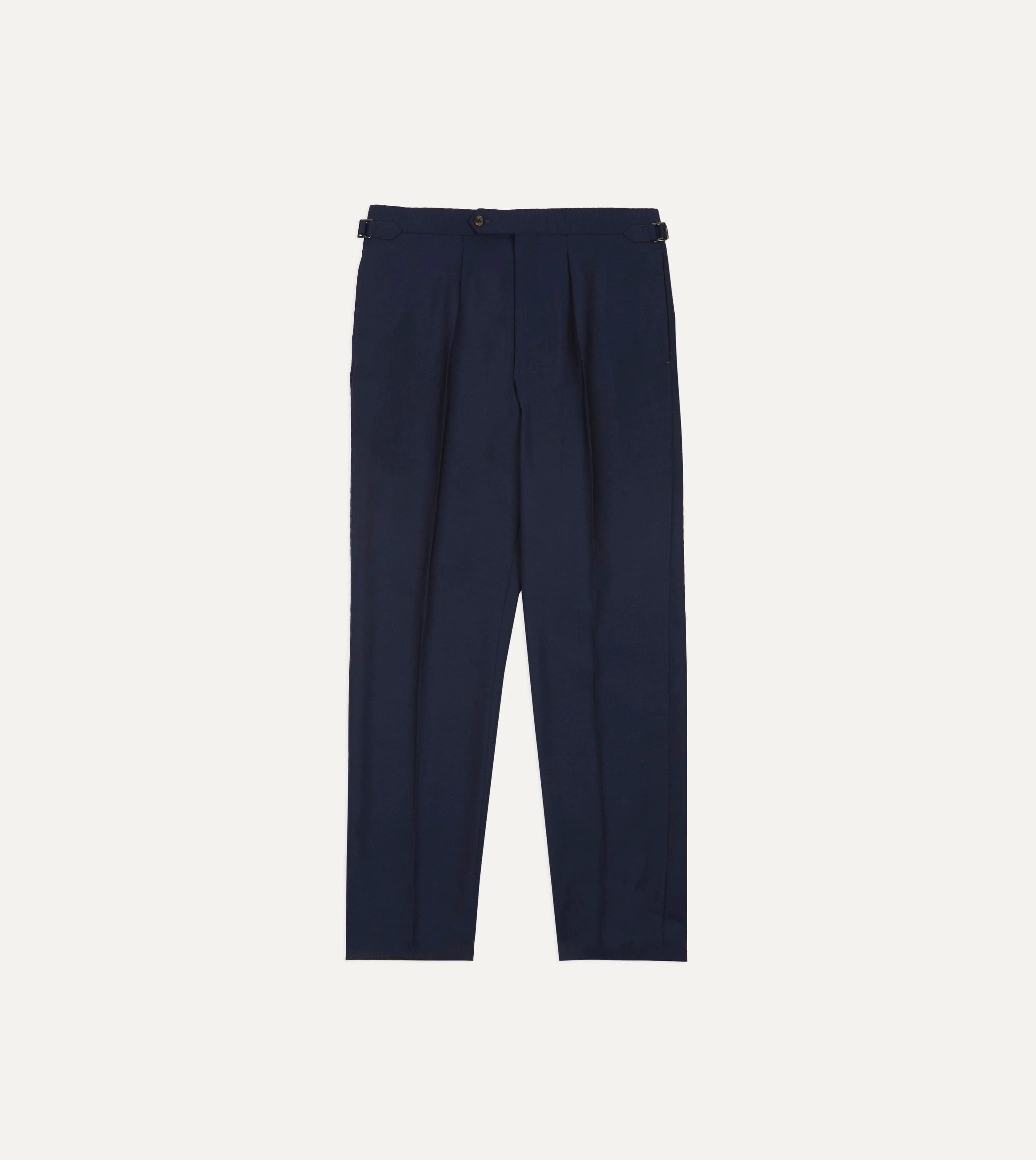Light Navy Fresco Lite® Single Pleat Trouser - Image 3