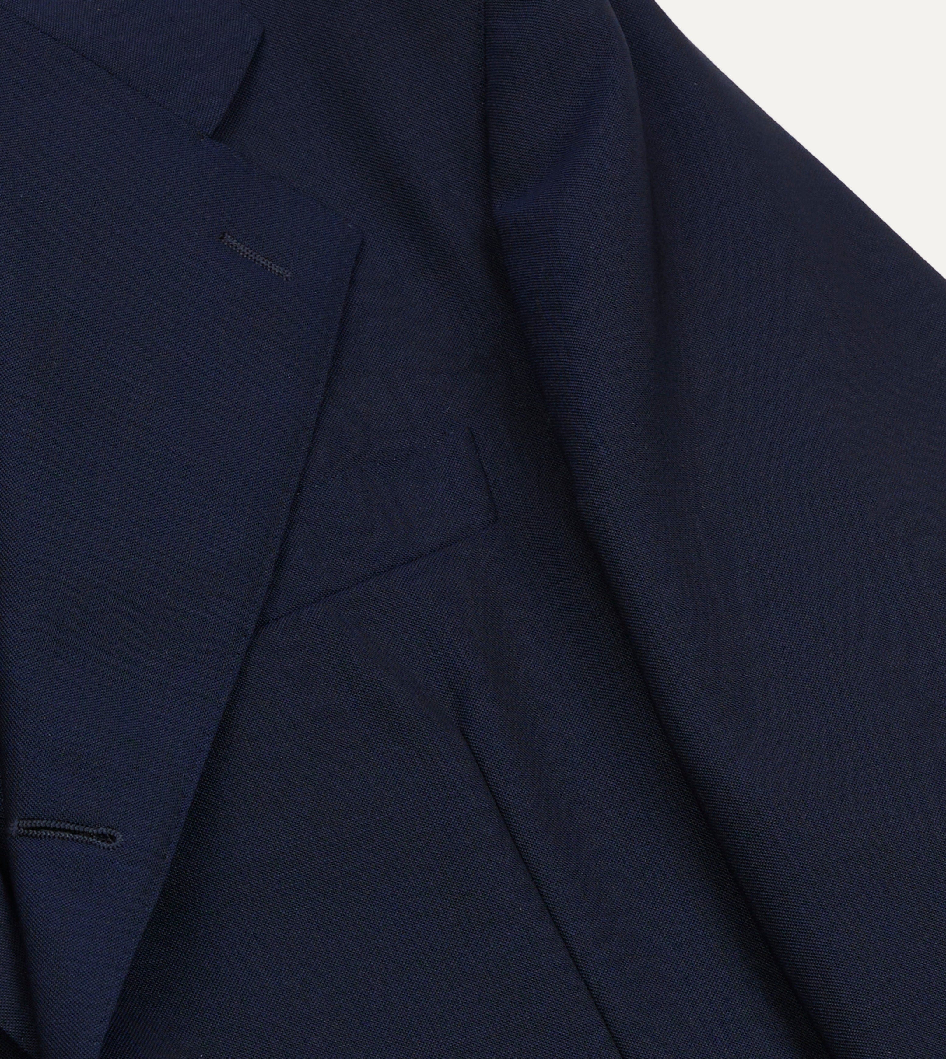 Light Navy Fresco Lite® Wool Tailored Jacket - Image 4