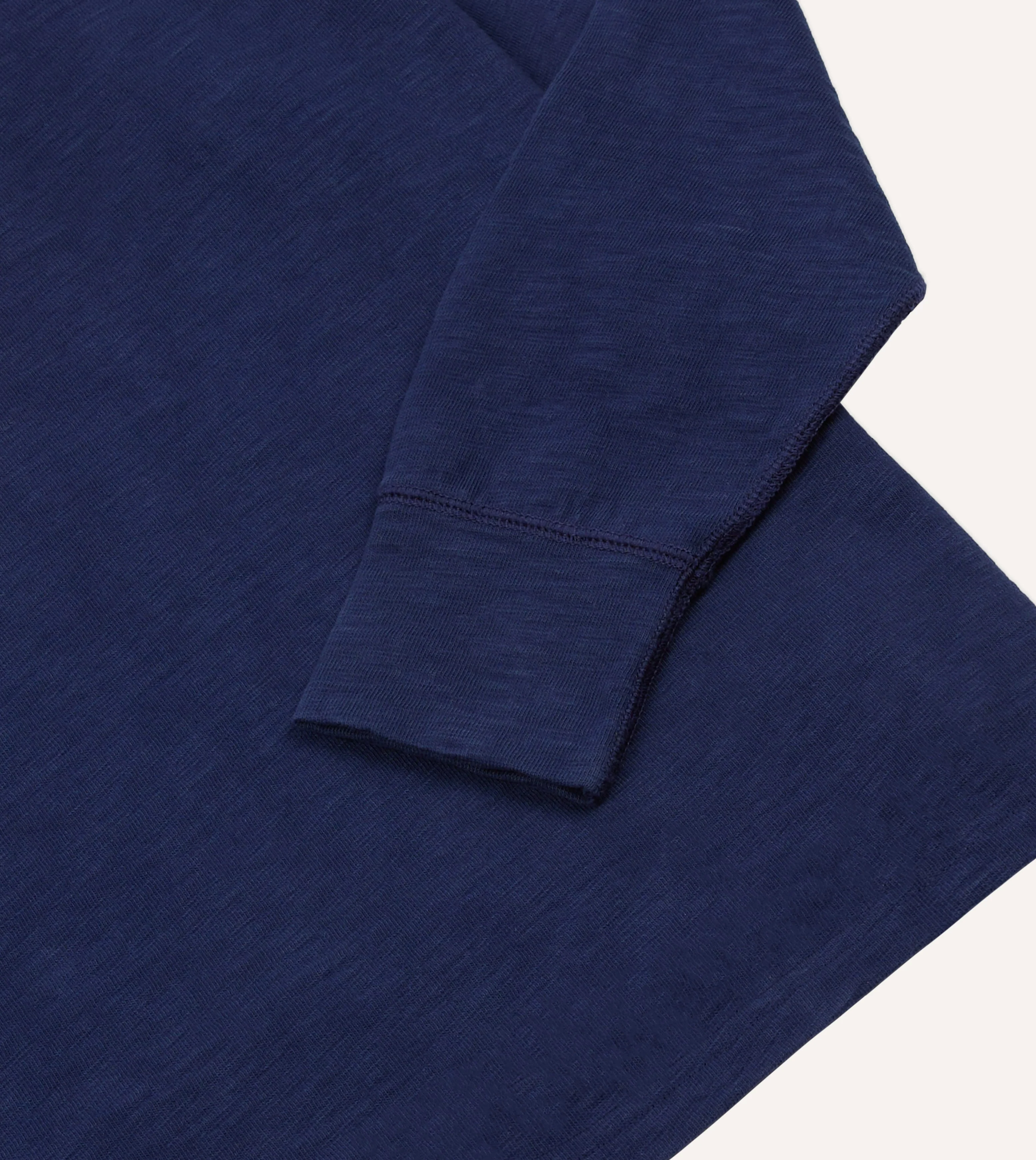 Navy and Yellow Chevron Flamé Cotton Rugby Shirt - Image 7