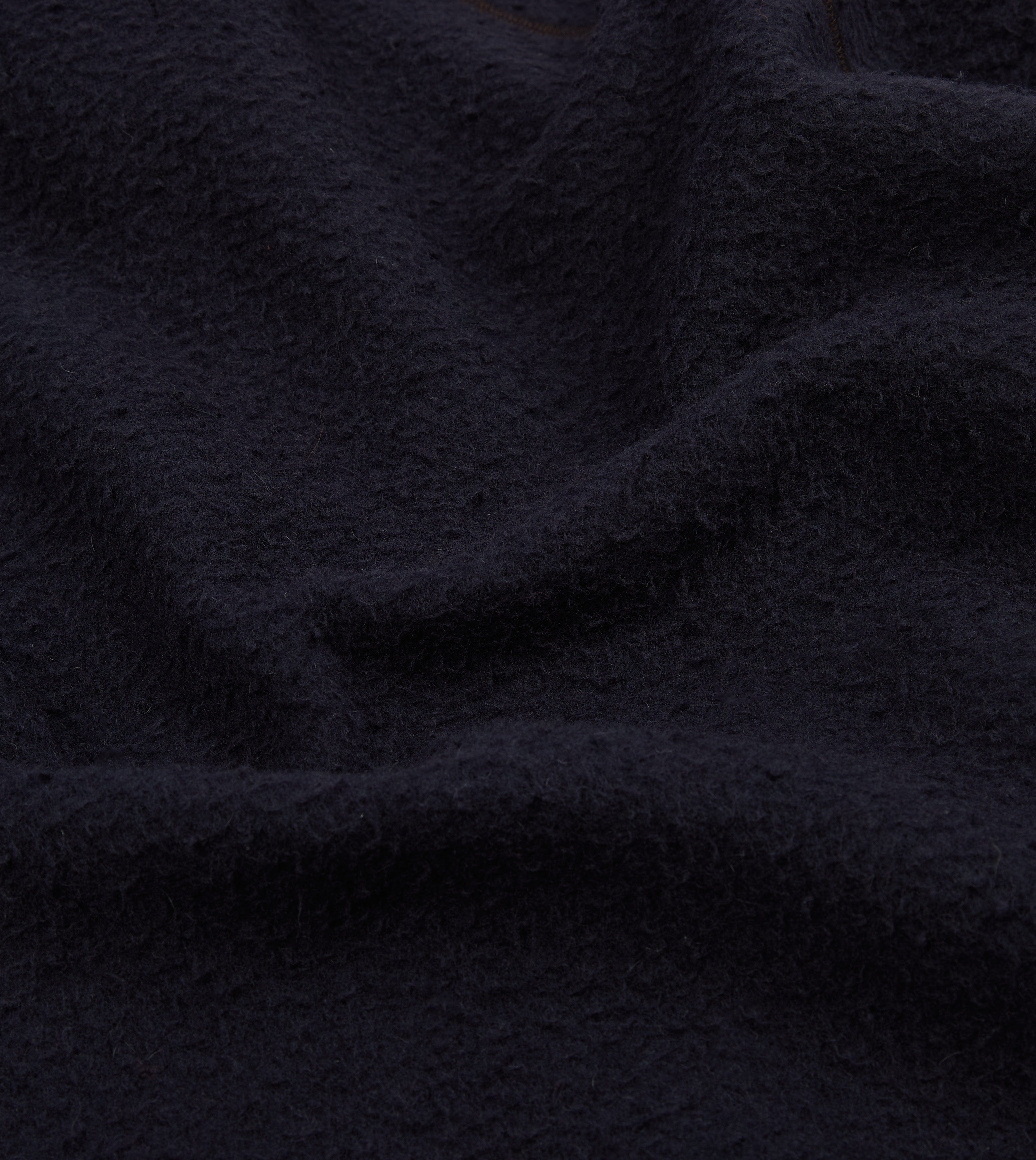 Navy Casentino Wool Half-Zip Pullover Fleece - Image 2