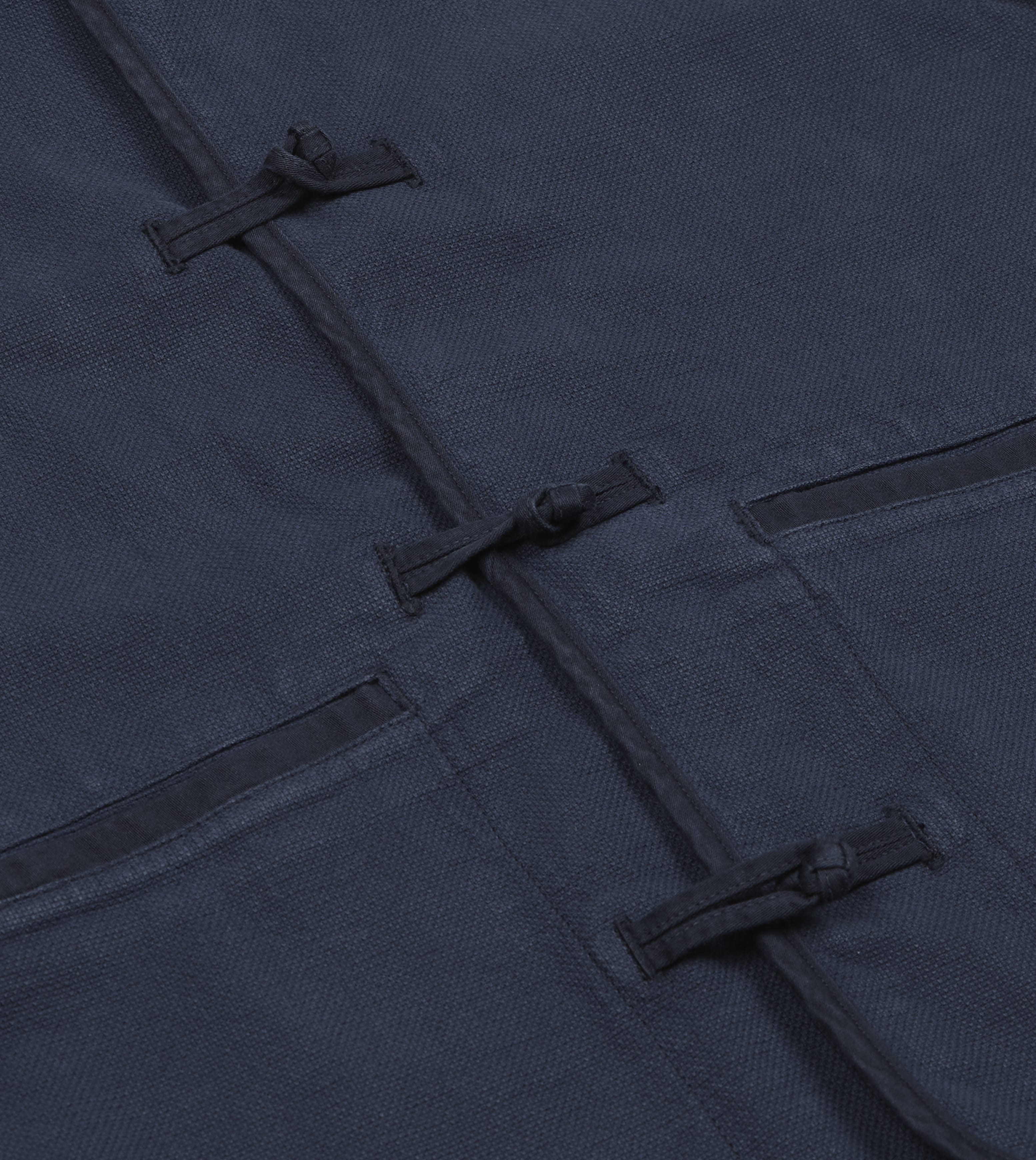 Navy Cotton Artist Vest - Image 5