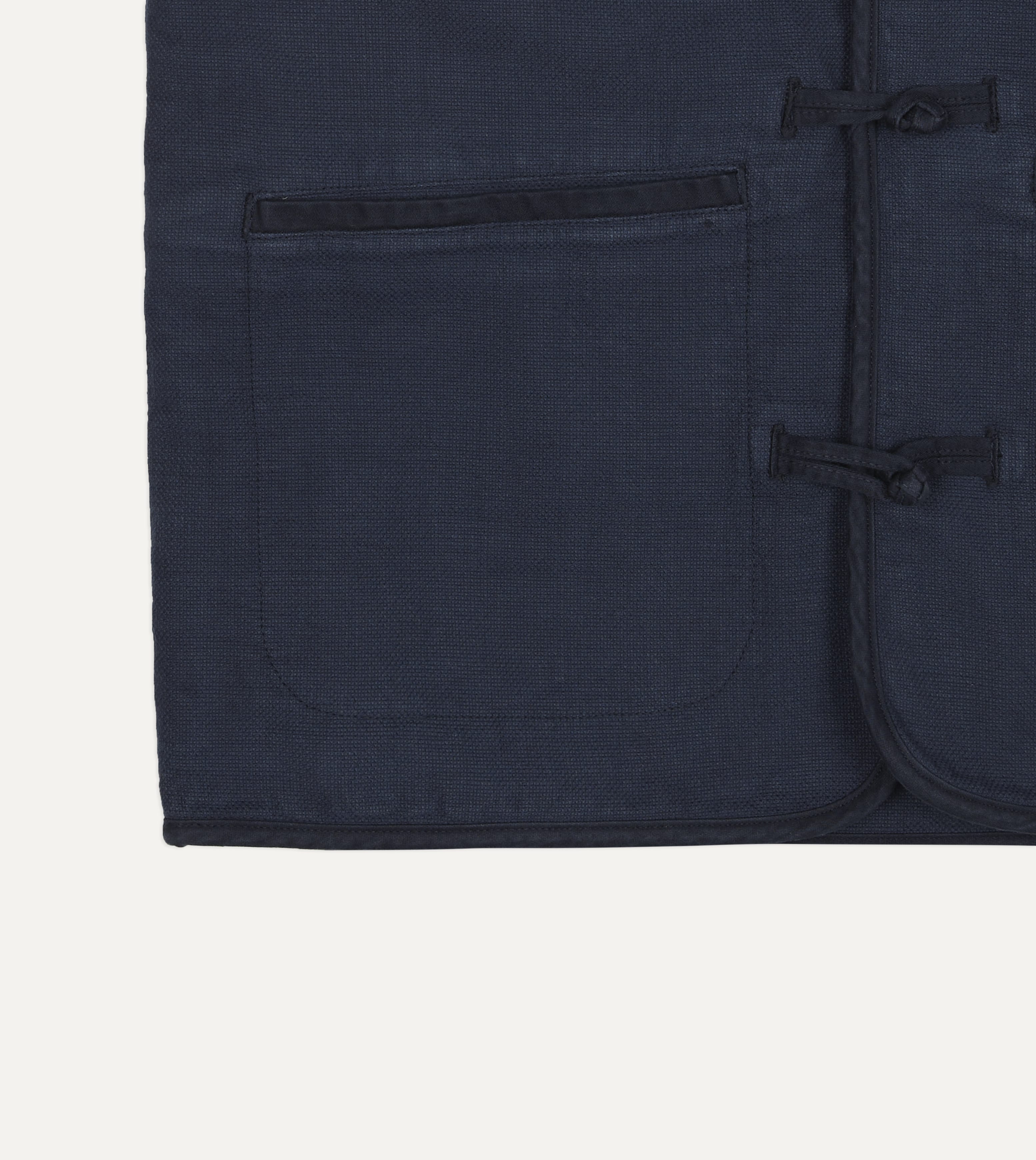 Navy Cotton Artist Vest - Image 6