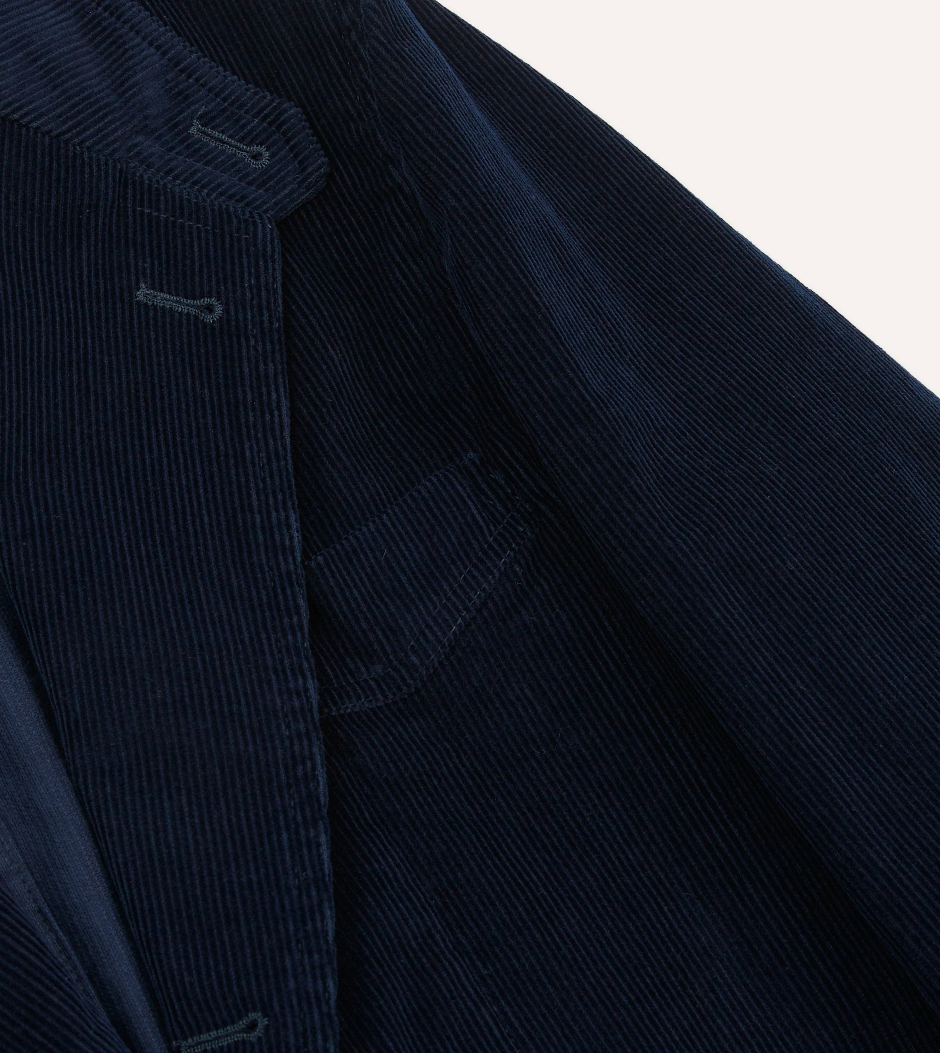 Navy Cotton Corduroy Field Games Blazer - Image 5