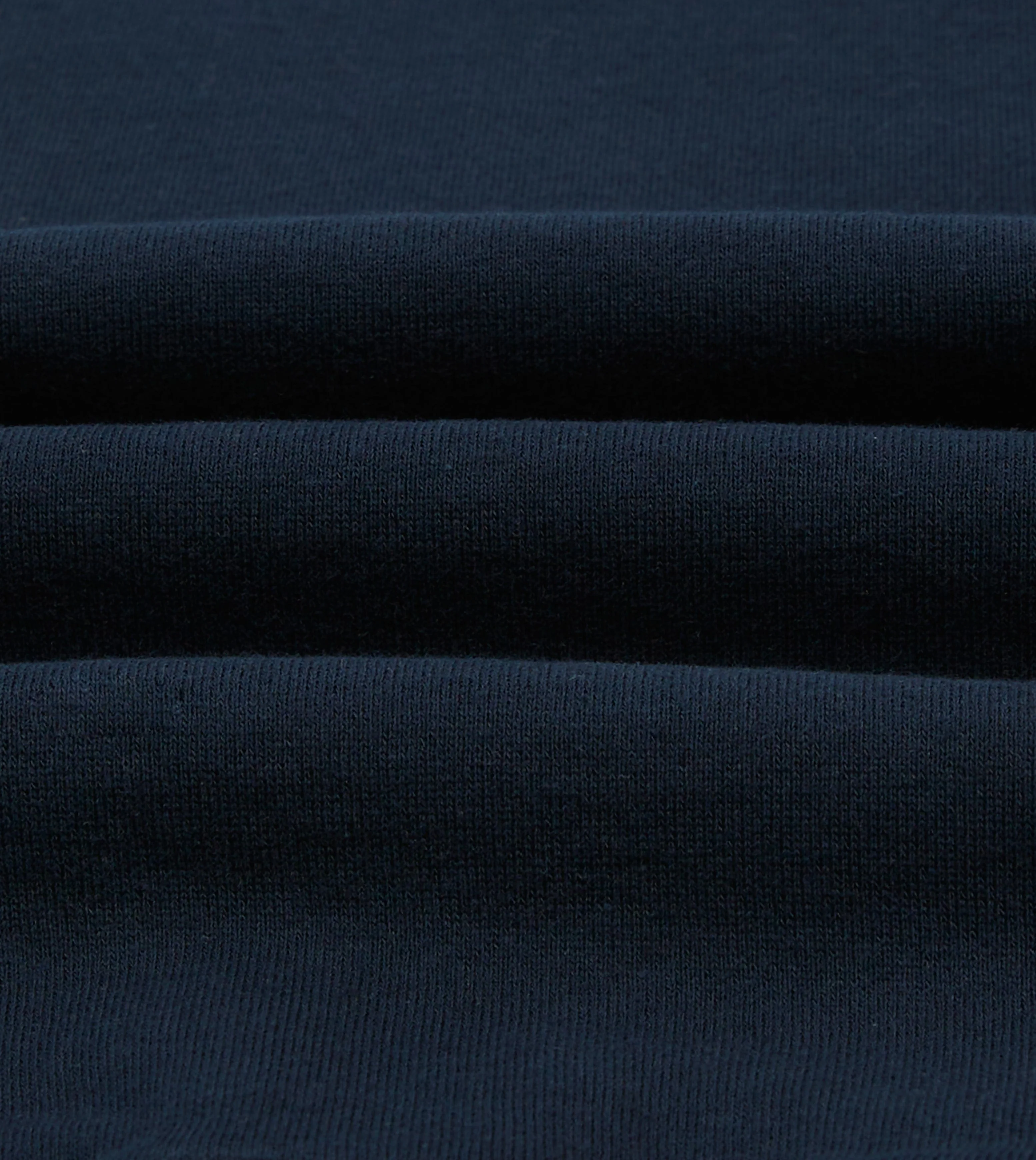 Navy Cotton Half-Zip Collared Sweatshirt - Image 2
