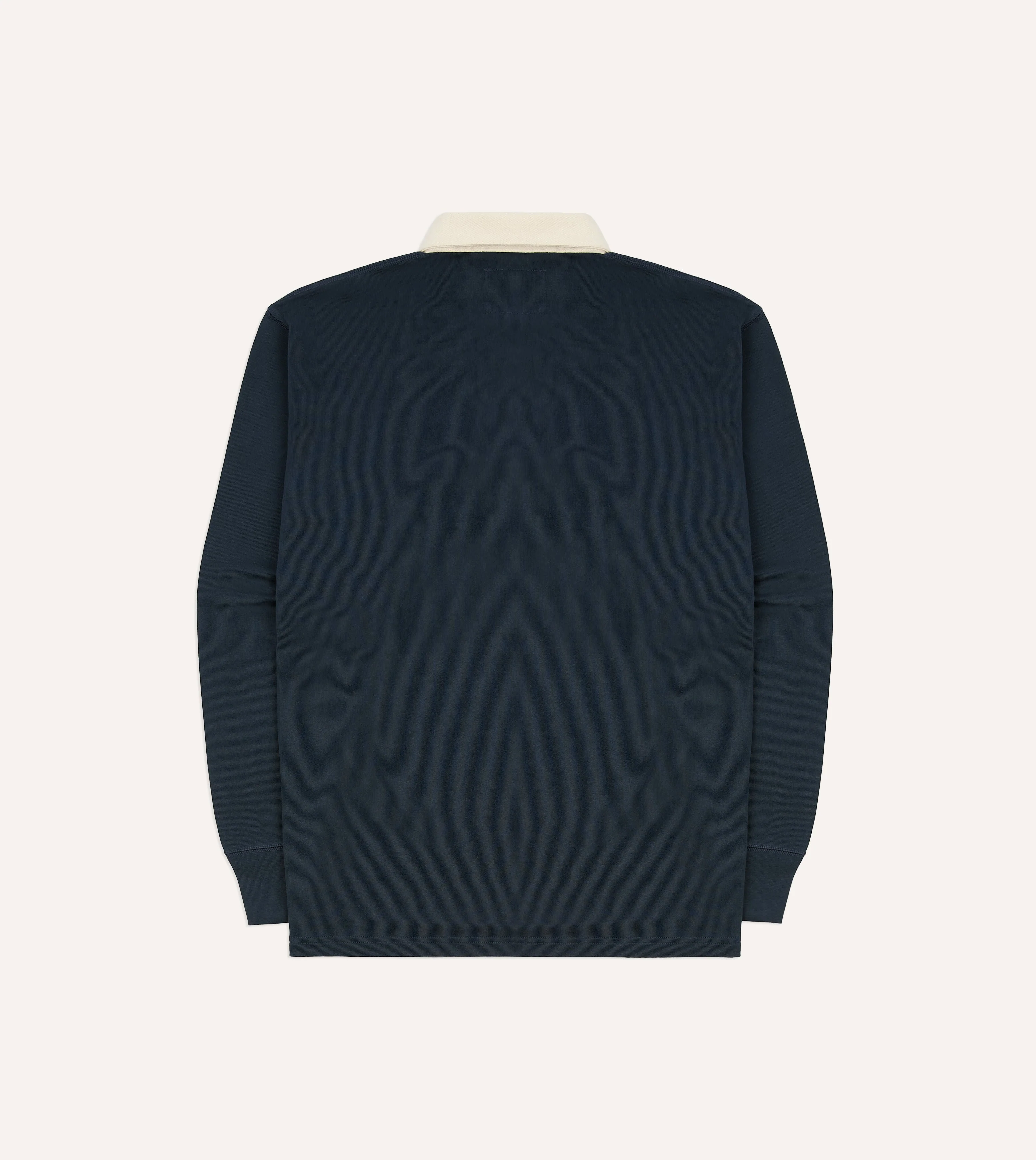 Navy Cotton Rugby Shirt - Image 6