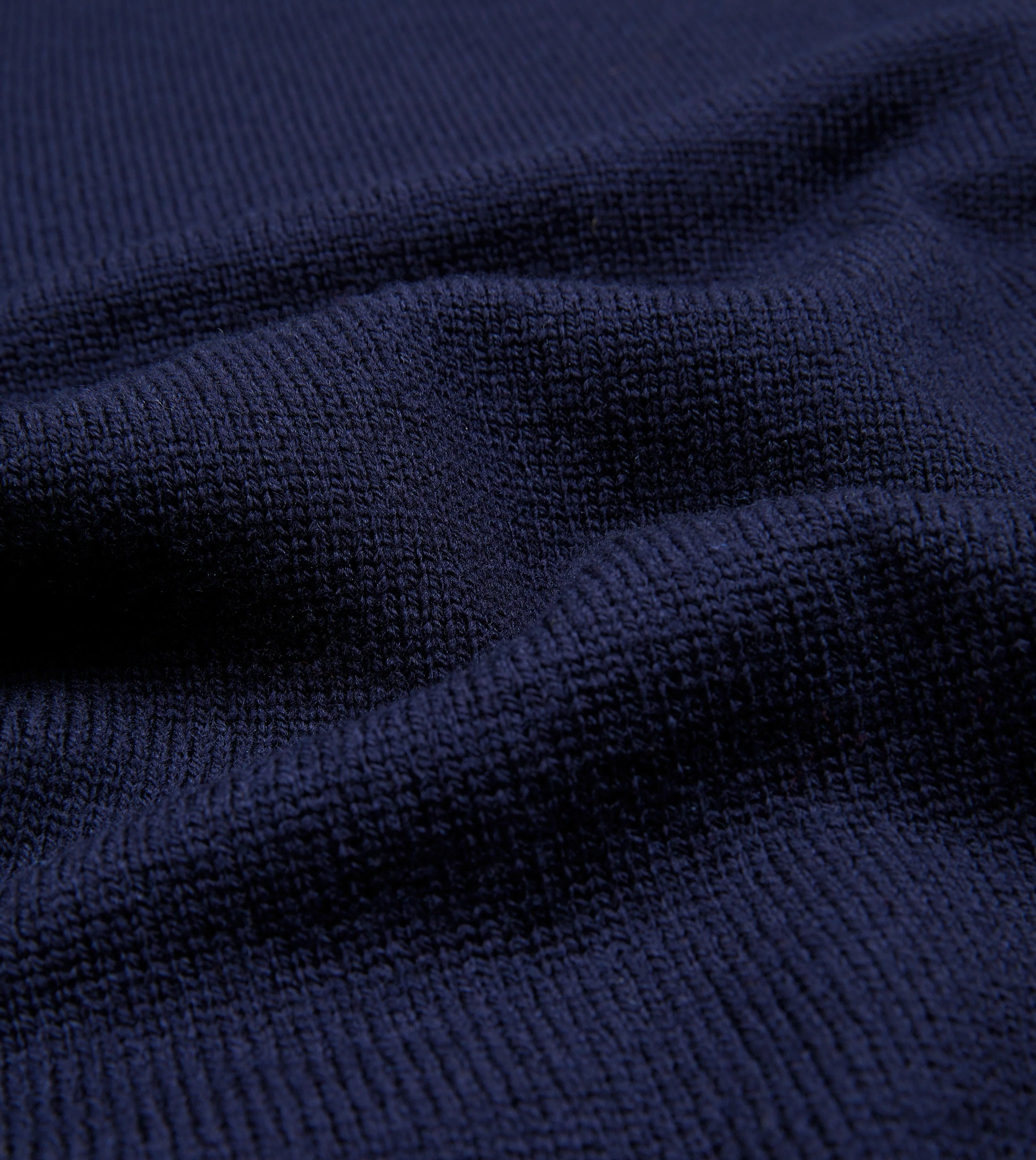 Navy Merino Crew Neck Jumper - Image 2