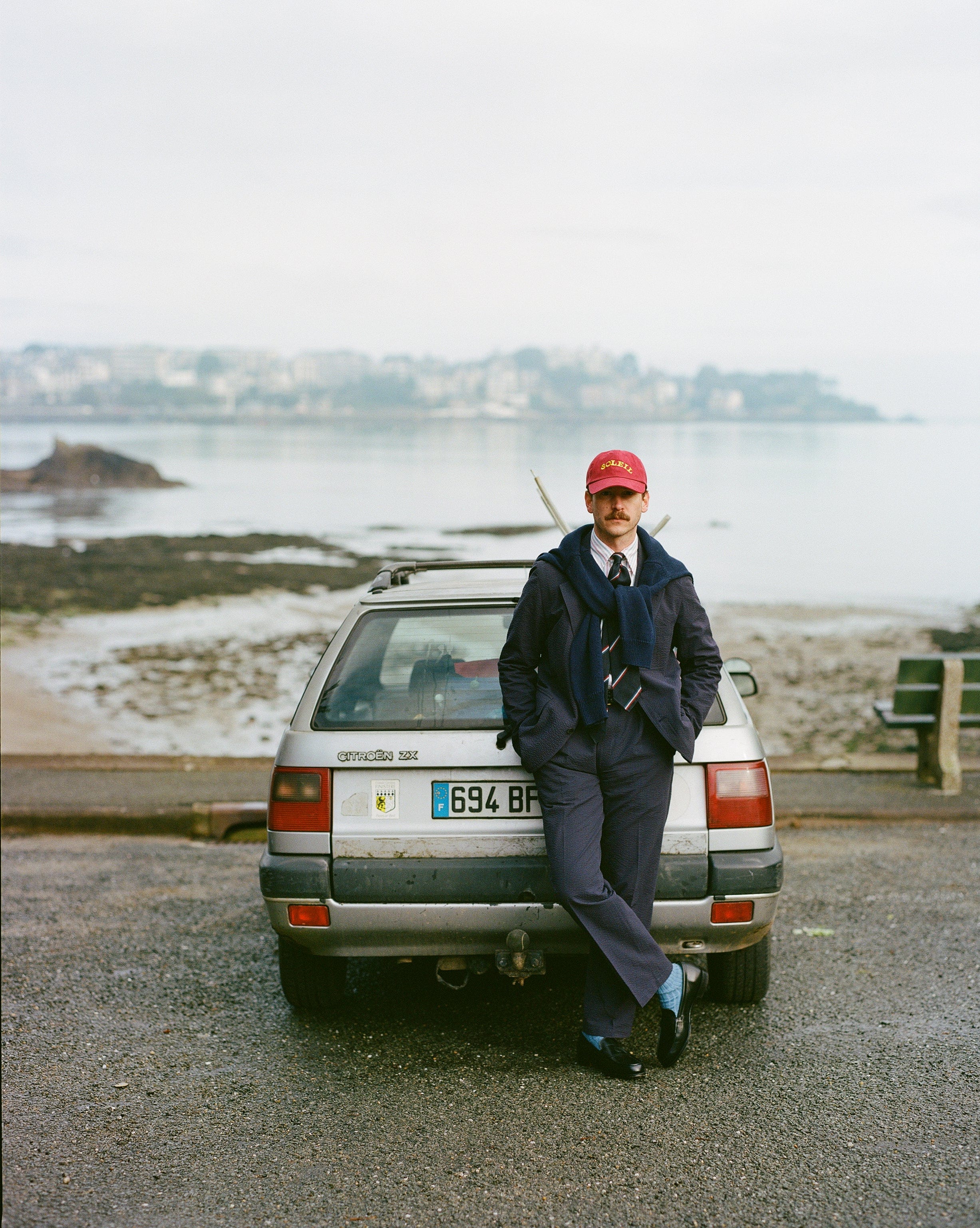 Navy Seersucker Games Trousers - Image 7