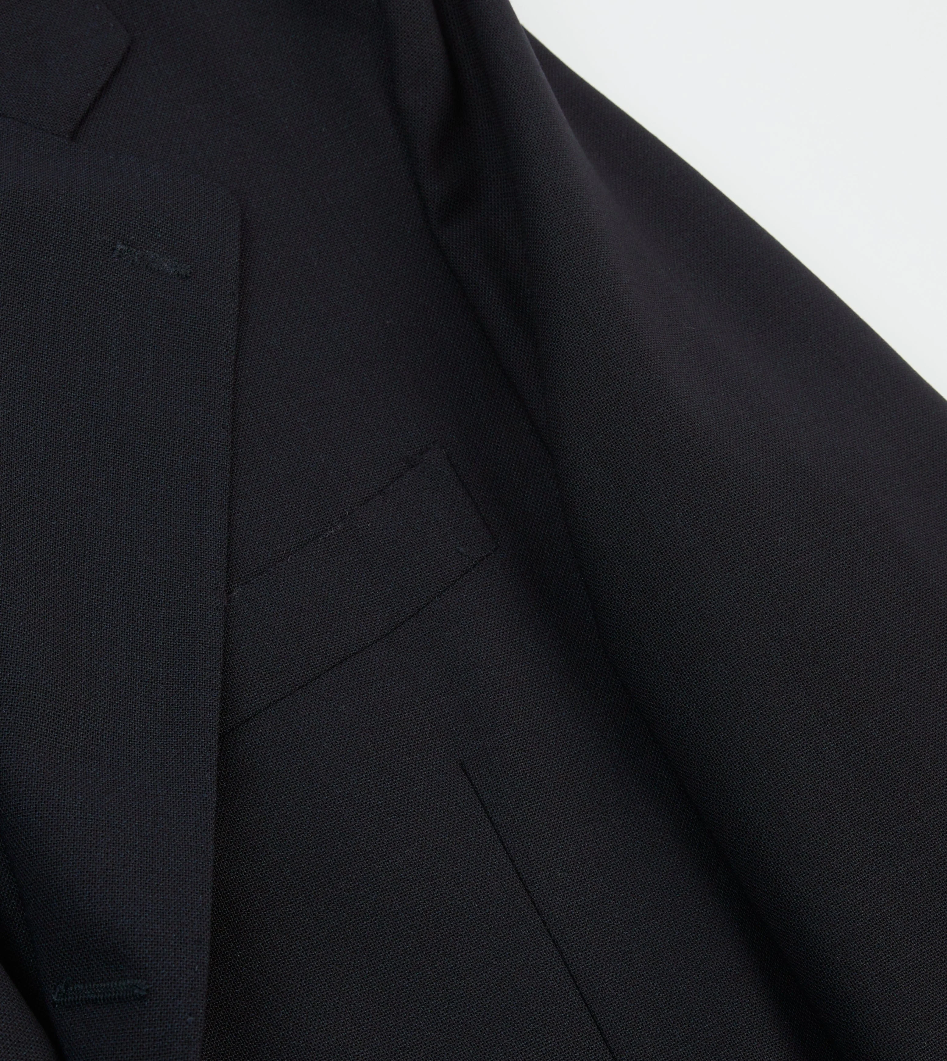 Navy Tropical Wool Tailored Jacket - Image 4