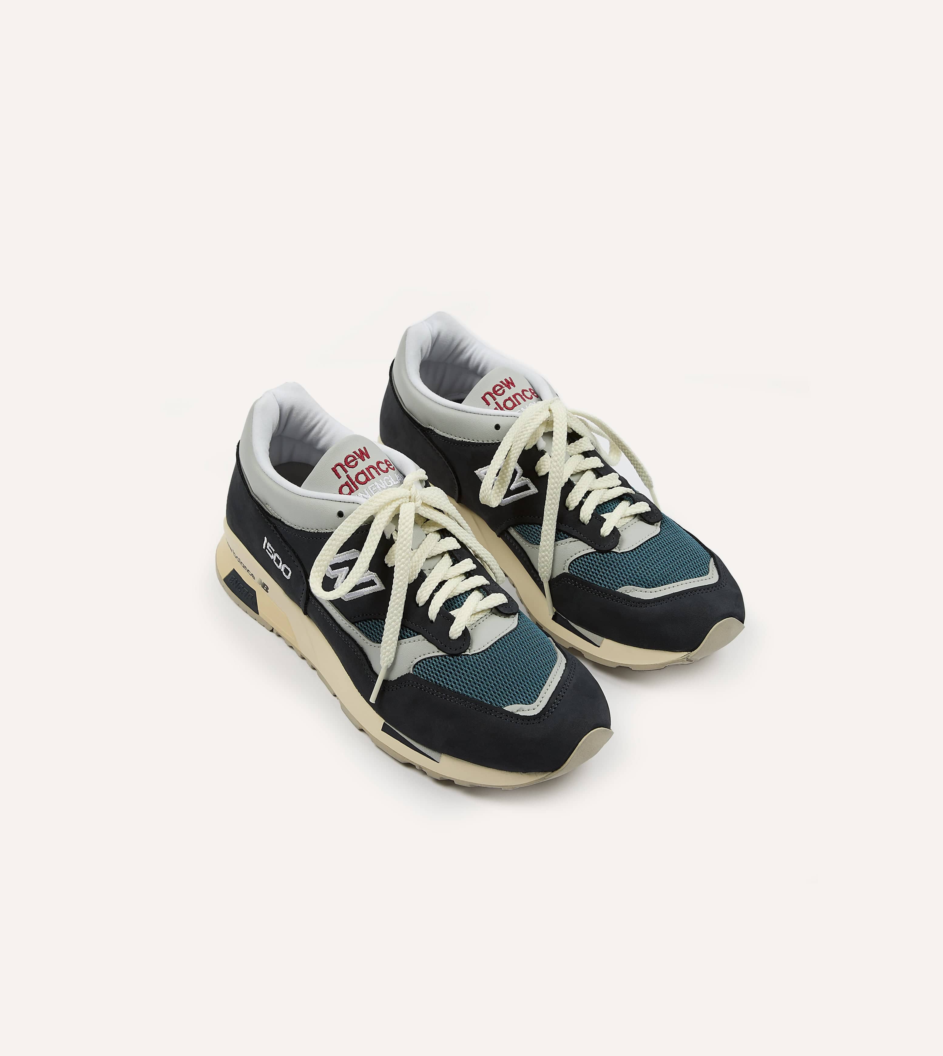 New Balance Navy Vintage Sport Made in UK 1500 Trainers