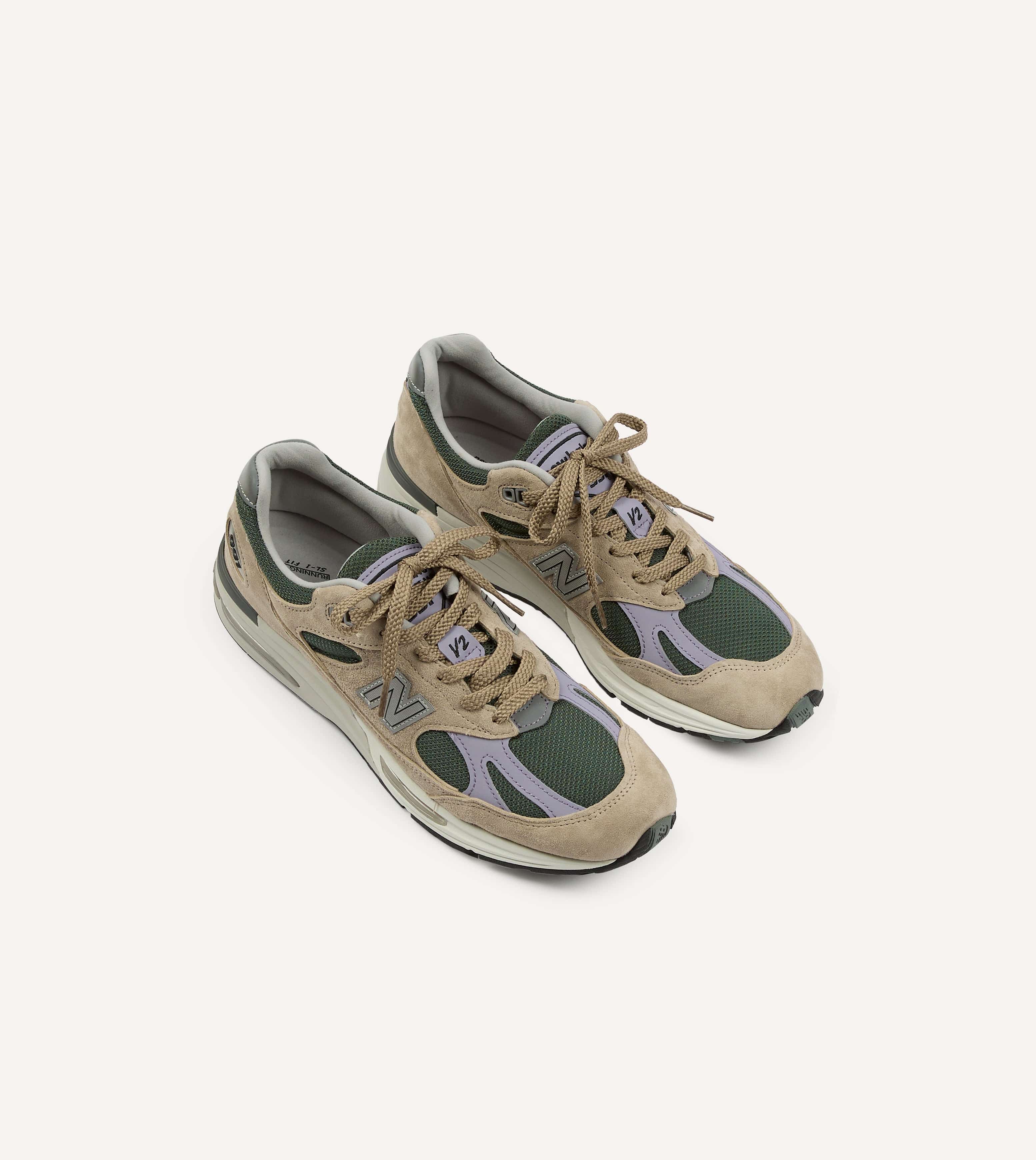 New Balance Tan 'Essentially Offbeat' Made in UK 991v2 Trainers